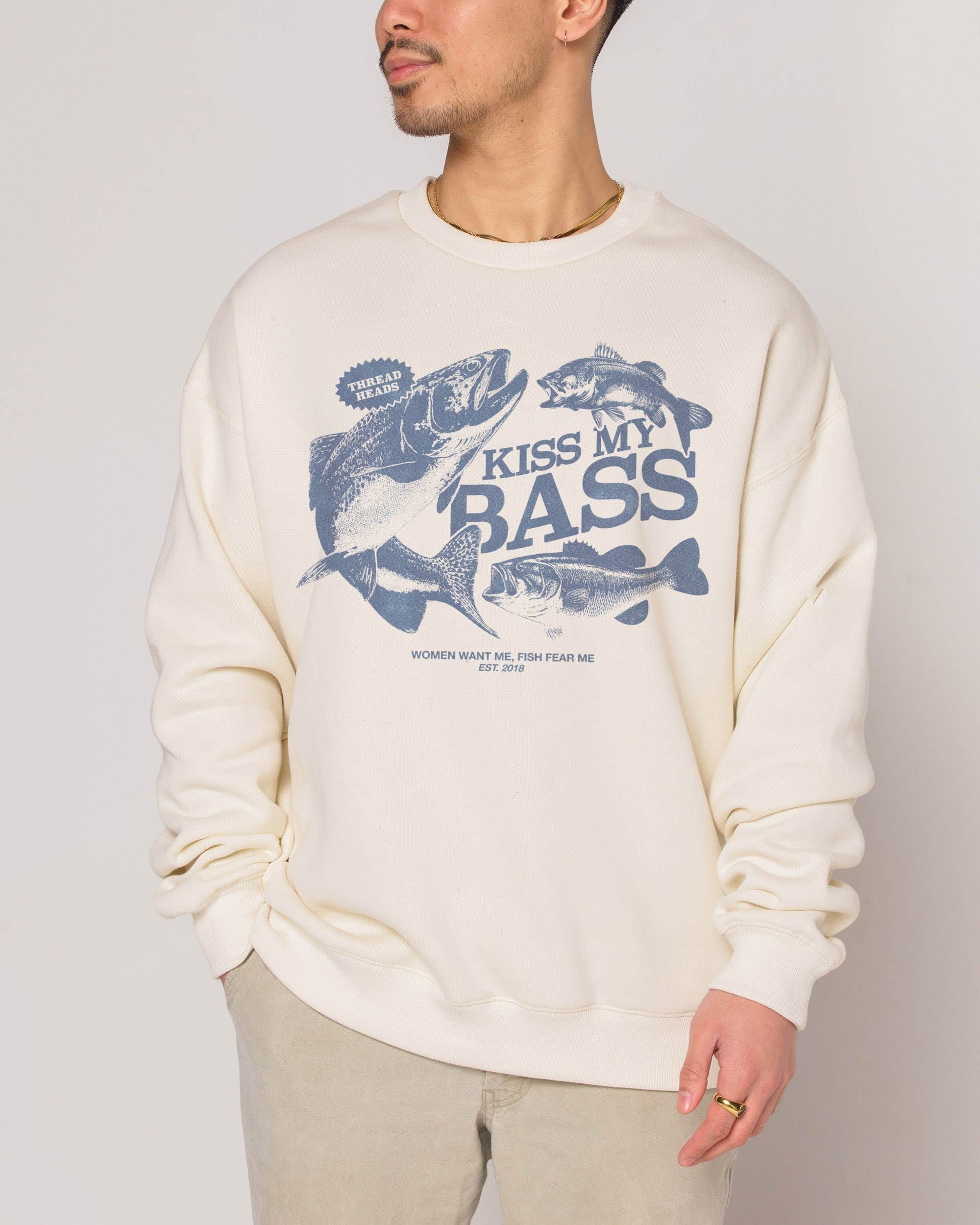 Kiss My Bass Unisex Graphic Sweatshirt - Premium Cotton Poly Blend 340gsm