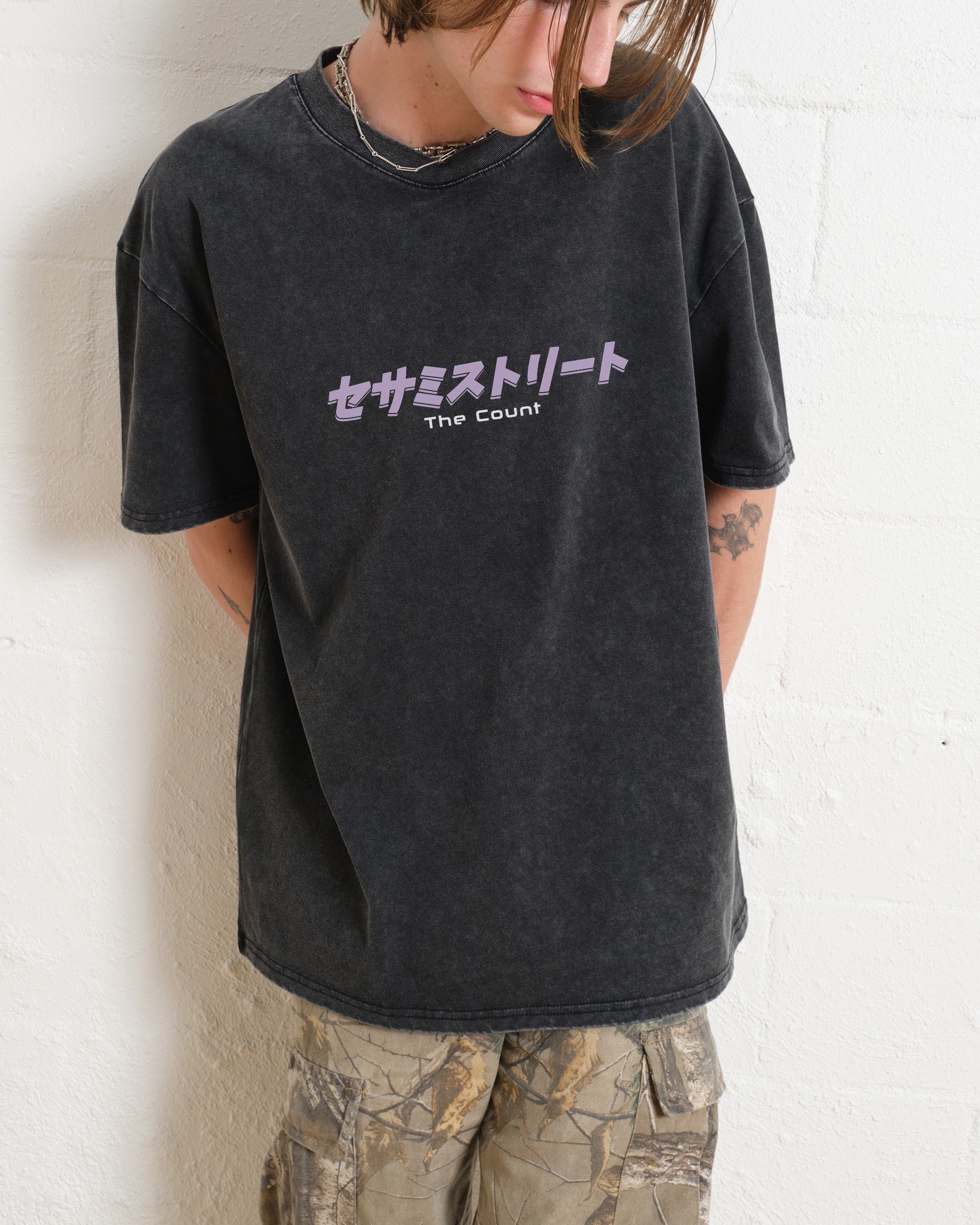 Japan Count Front and Back Oversized Sesame Street Graphic Tee Unisex