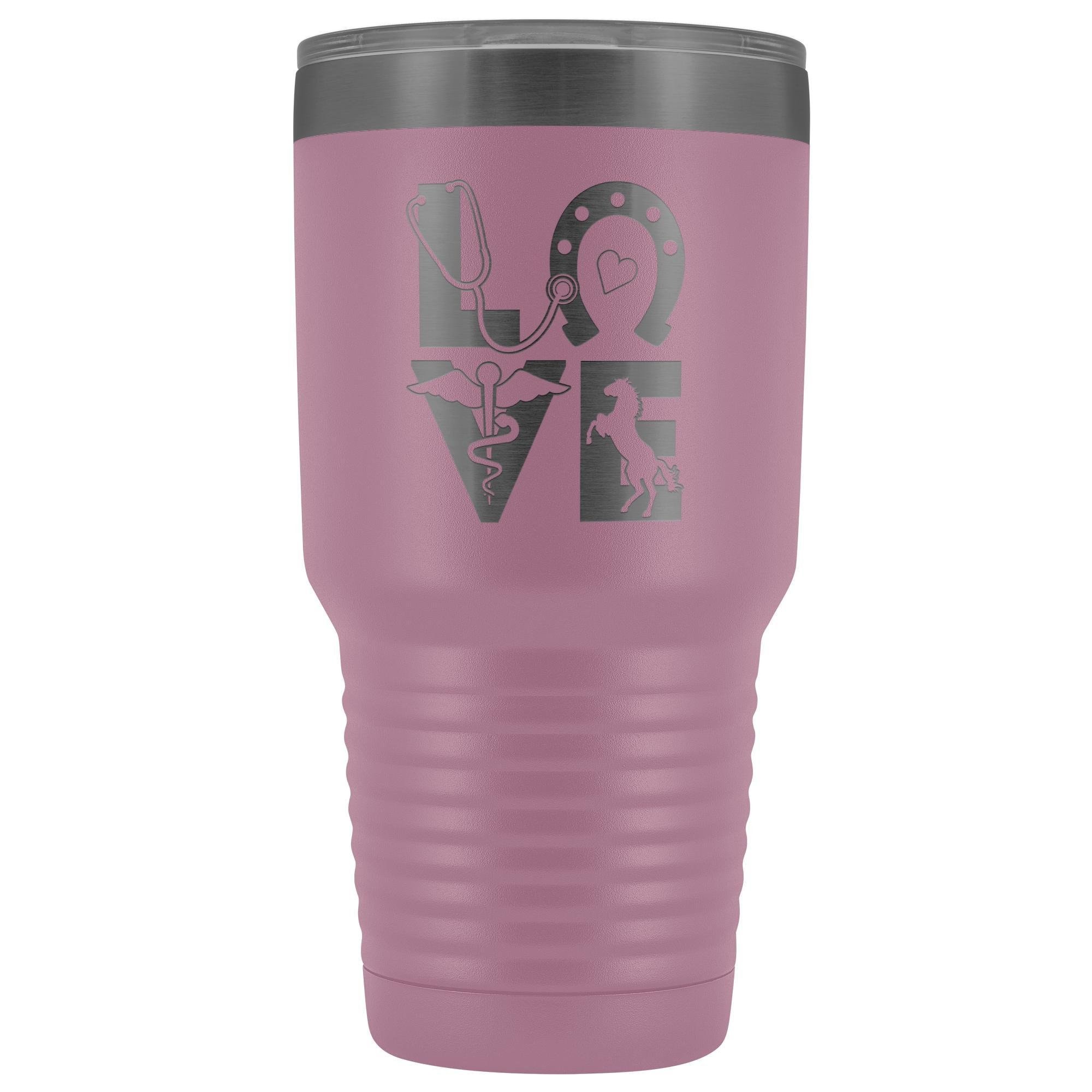 Equine Love 30oz Vacuum Tumbler - Polar Camel Stainless Steel Insulated for Vets