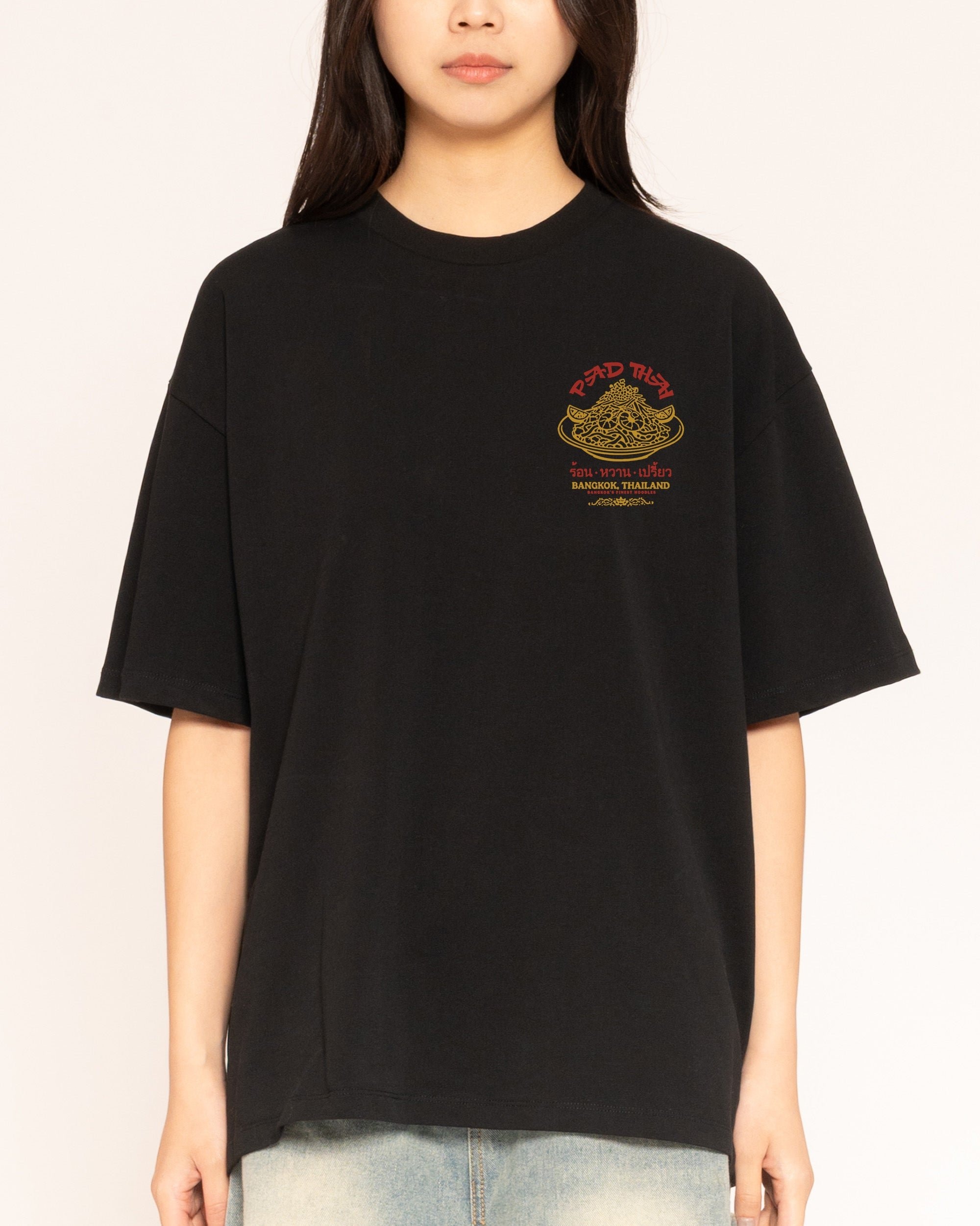 Pad Thai Dynasty Oversized Tee - Threadheads 90s Boxy Fit Heavyweight Cotton Unisex T-Shirt