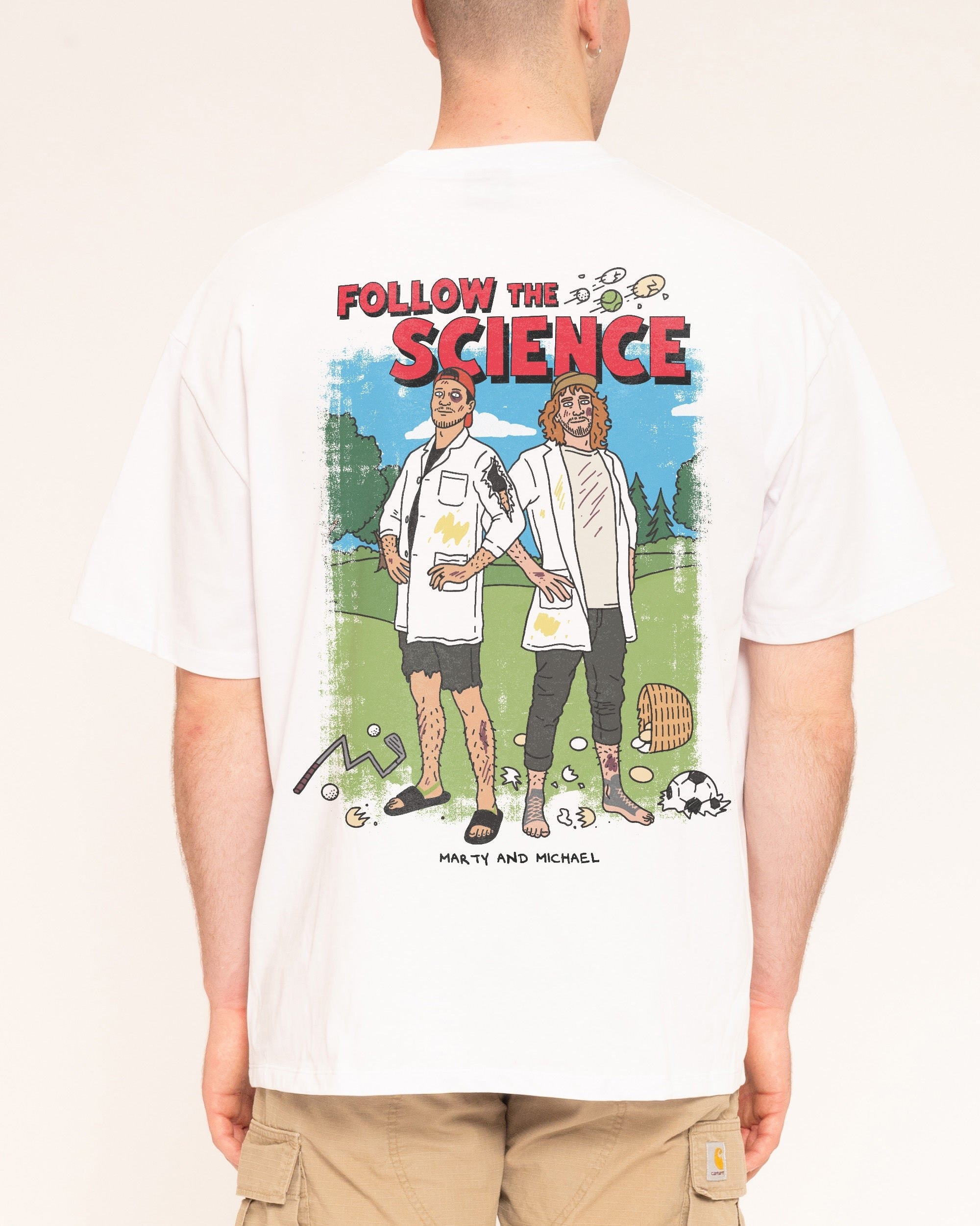 FTS Follow the Science Oversized Graphic Tee Unisex 100% Combed Cotton Heavyweight