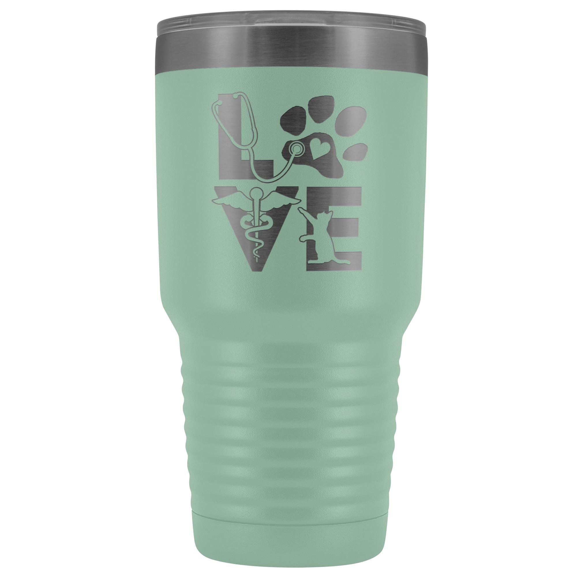 Veterinary Love Cat 30oz Vacuum Tumbler - Polar Camel Insulated Double Wall