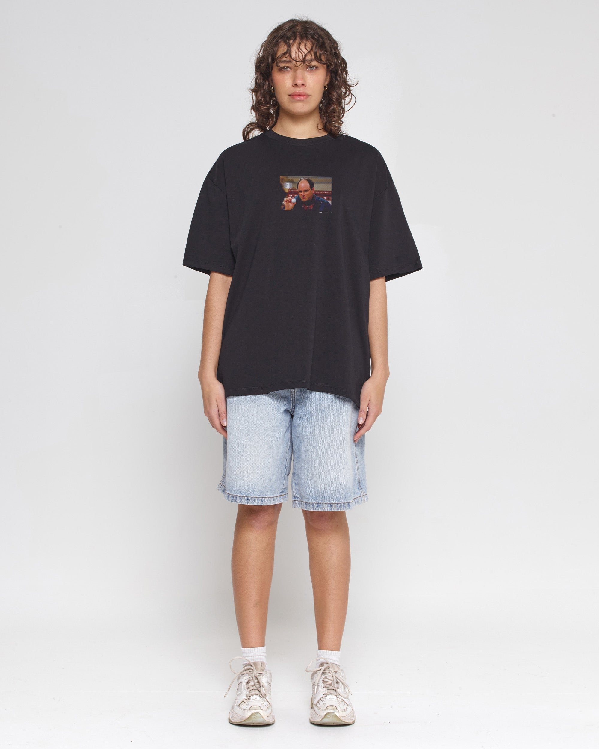 Marine Biologist Oversized Tee - Seinfeld Collab Unisex 90s Boxy Fit 100% Combed Cotton