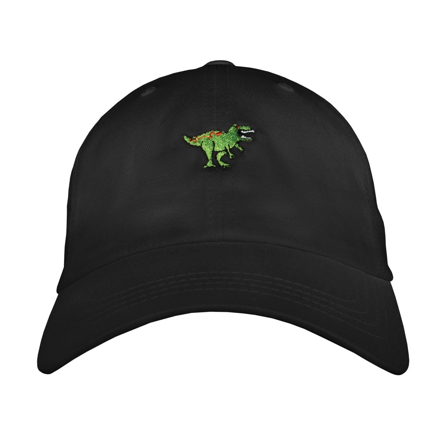 T-Rex Dad Hat - Embroidered Unstructured Cotton Twill Adjustable Cap, USA Made