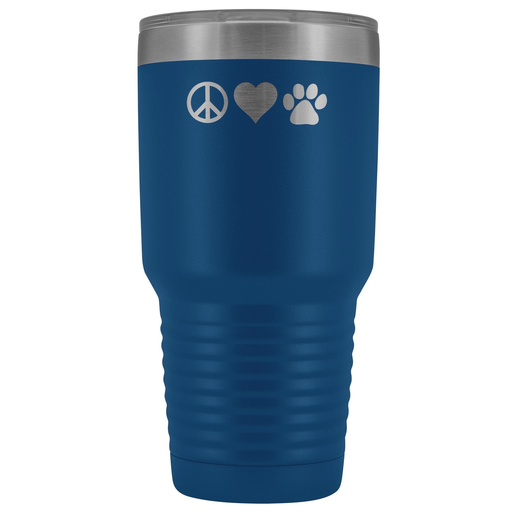 Peace Love Paws 30oz Vacuum Tumbler - Polar Camel Insulated Double Wall