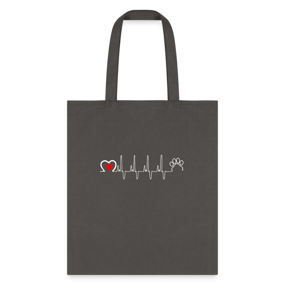 Animal Love Beat Tote Bag - Veterinary Pet Lover Canvas Shoulder Bag