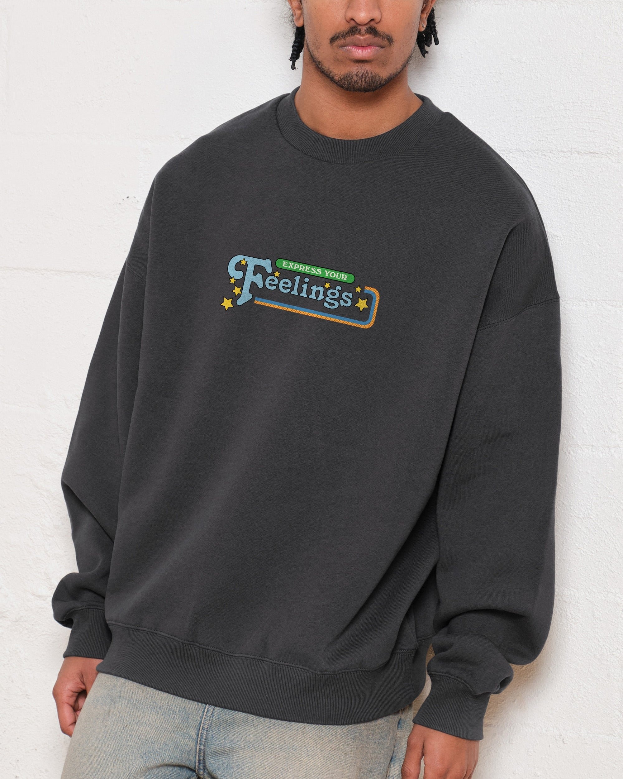 Express Your Feelings Front and Back Unisex Sweatshirt - Steven Rhodes Graphic Print