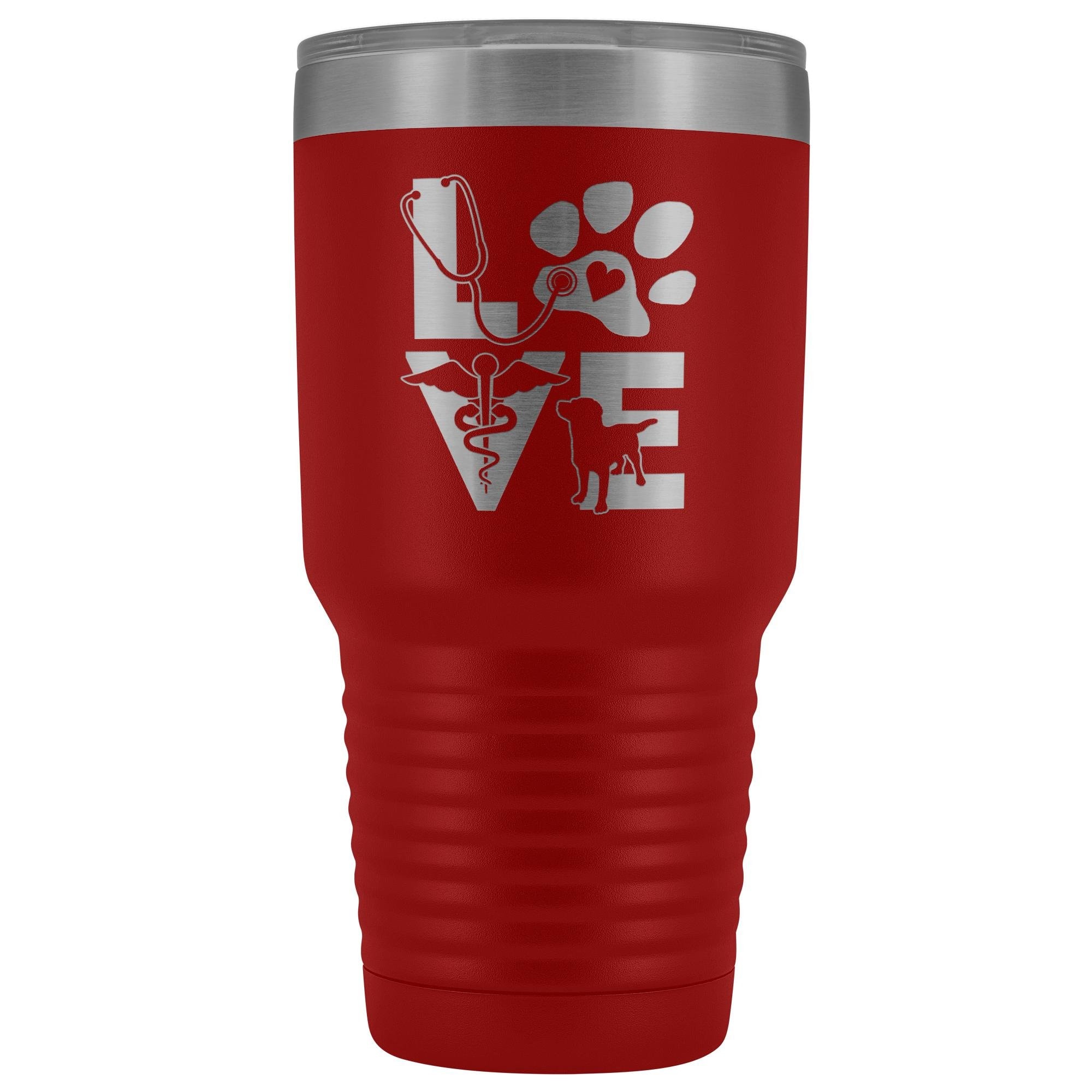 Veterinary Love Dog 30oz Vacuum Insulated Tumbler - Polar Camel Powder Coated