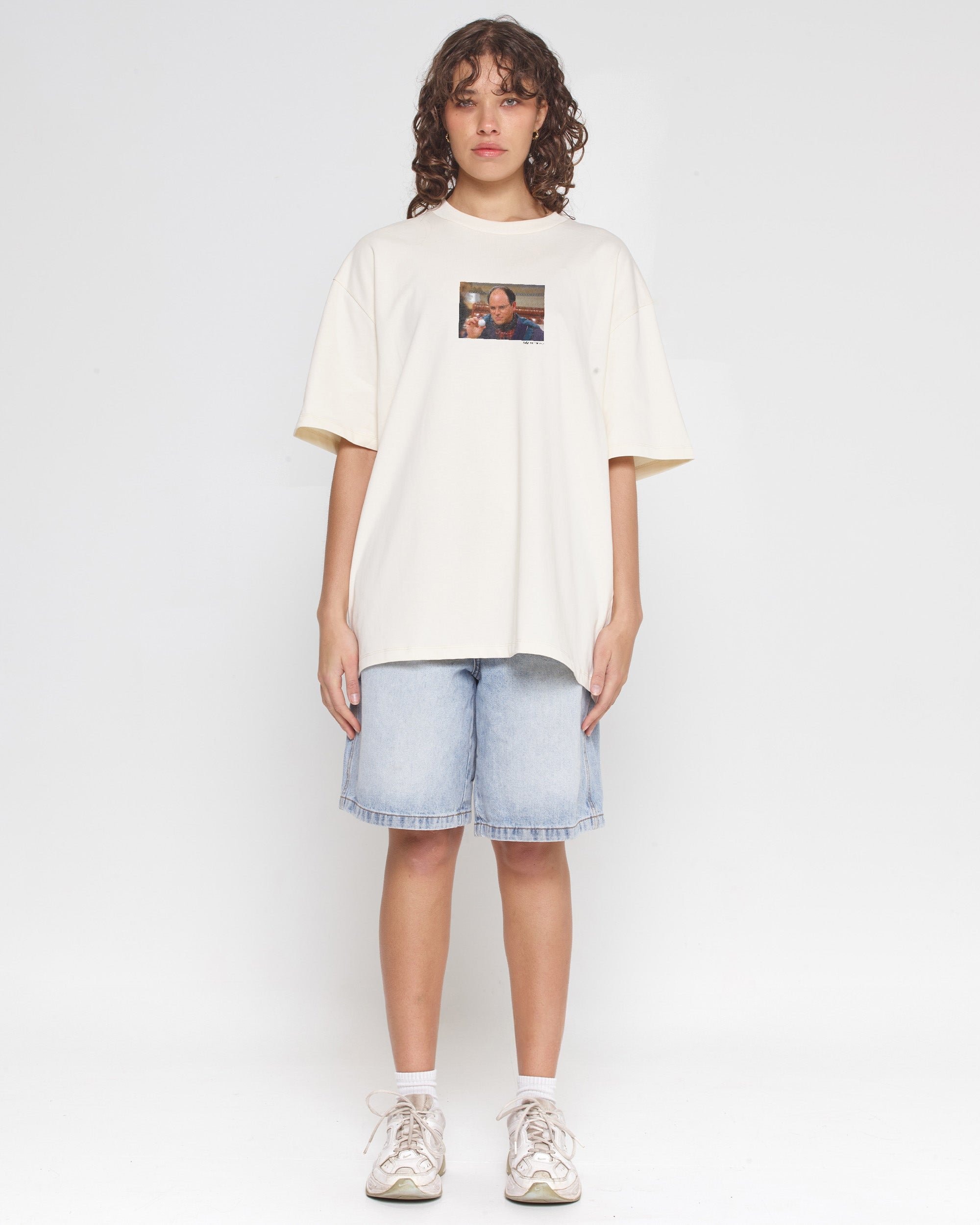 Marine Biologist Oversized Tee - Seinfeld Collab Unisex 90s Boxy Fit 100% Combed Cotton