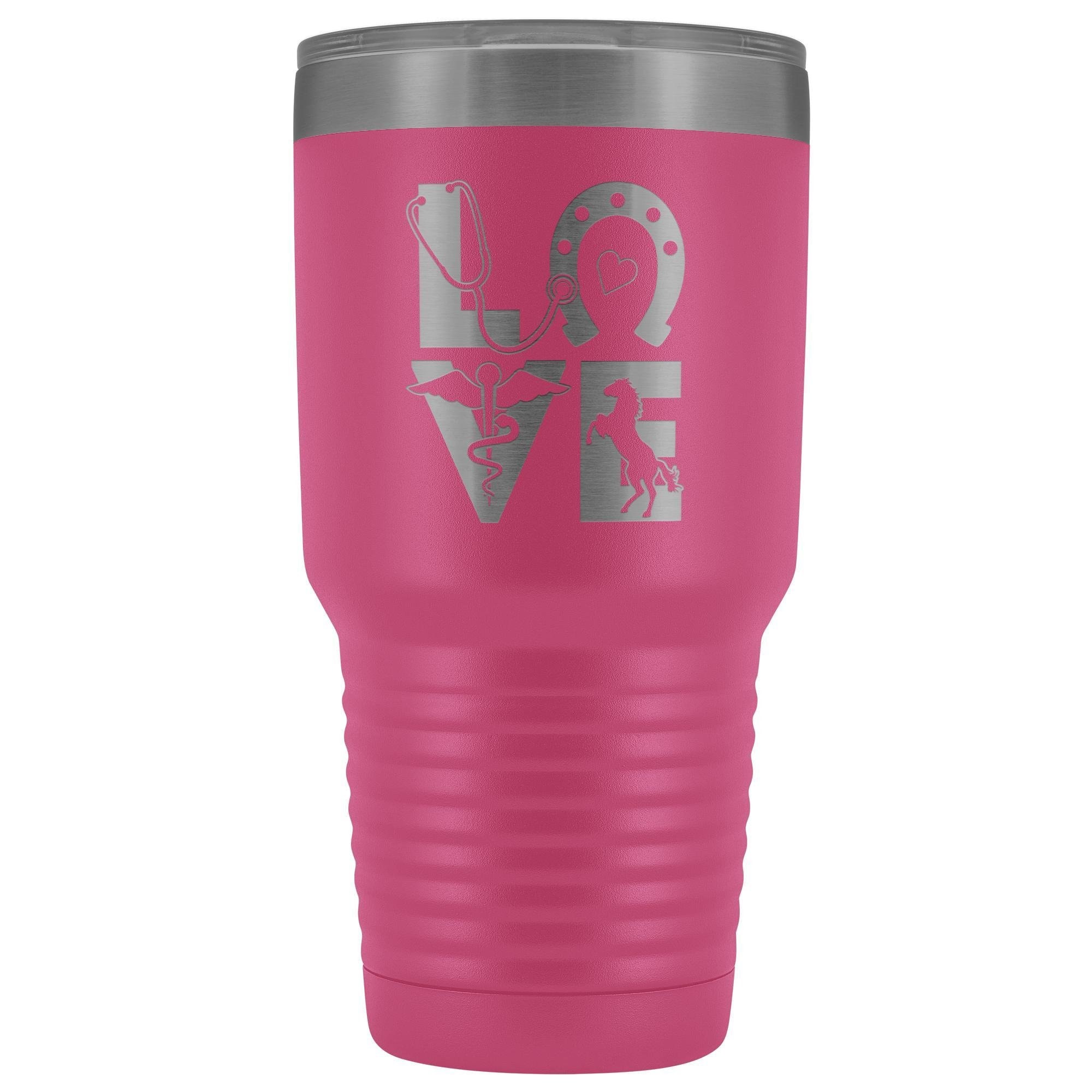 Equine Love 30oz Vacuum Tumbler - Polar Camel Stainless Steel Insulated for Vets