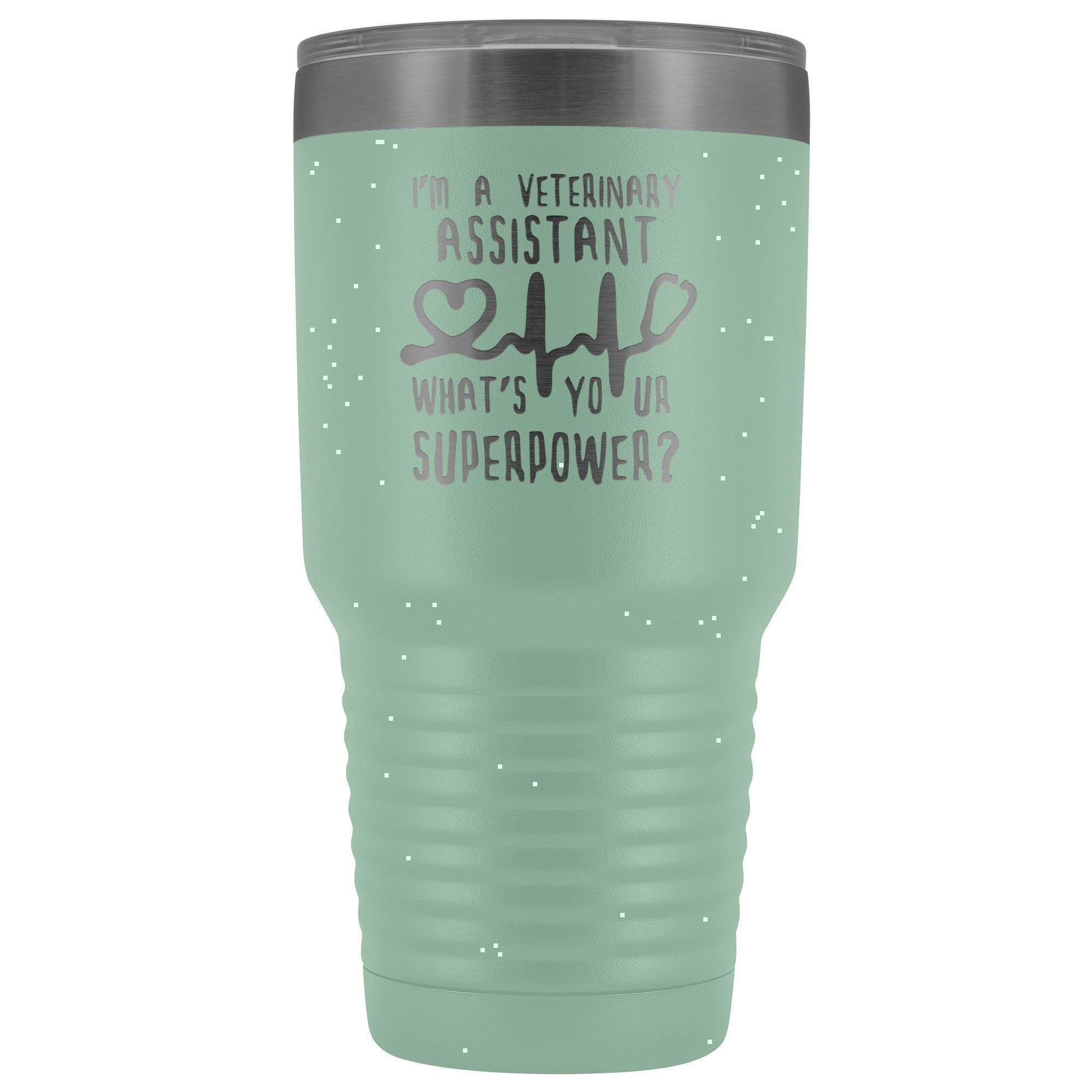 30oz Vacuum Tumbler - I'm a Veterinary Assistant, What's Your Superpower? Polar Camel Insulated