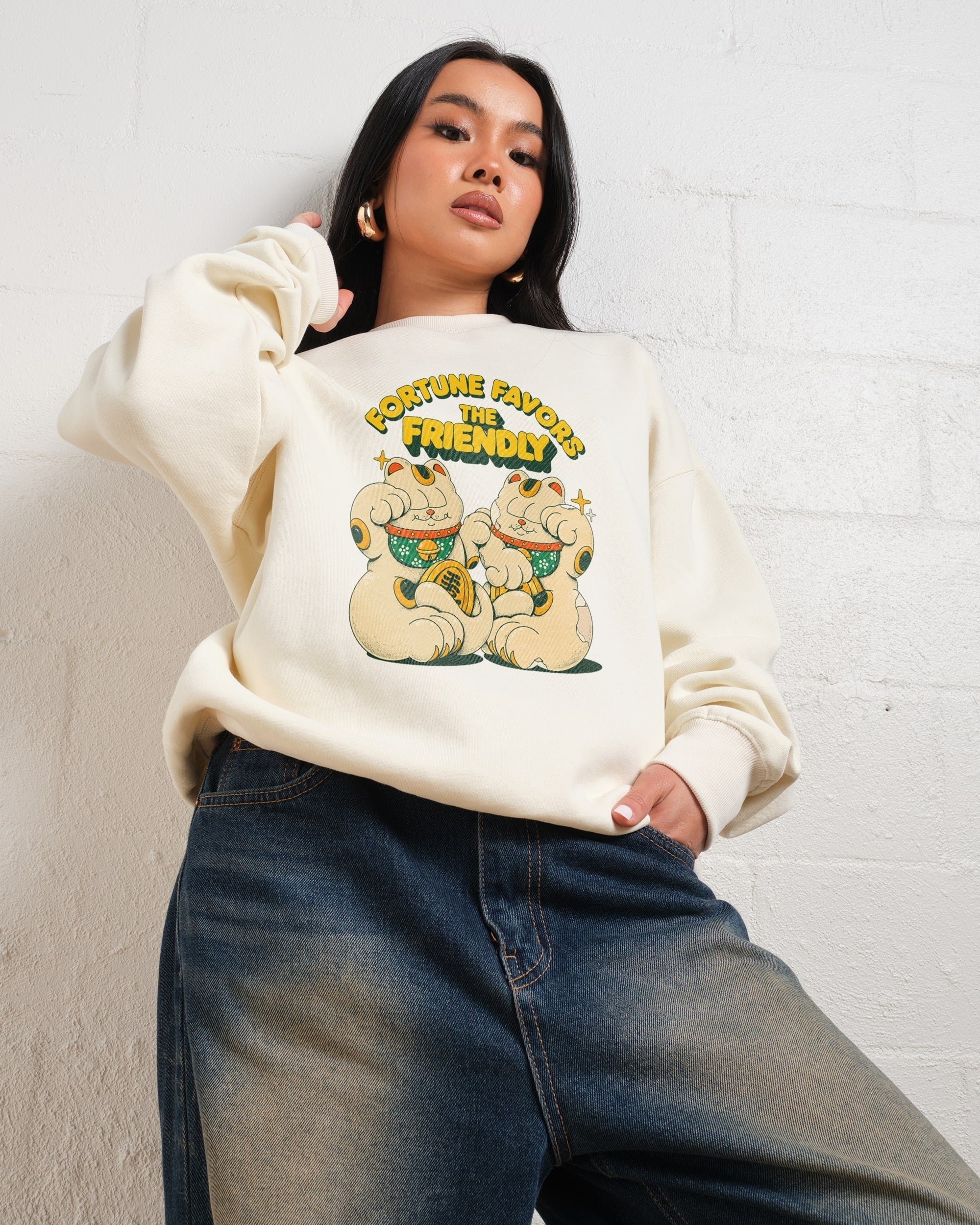 Fortune Hoodie Unisex 90s Boxy Fit 340gsm Cotton Poly Blend