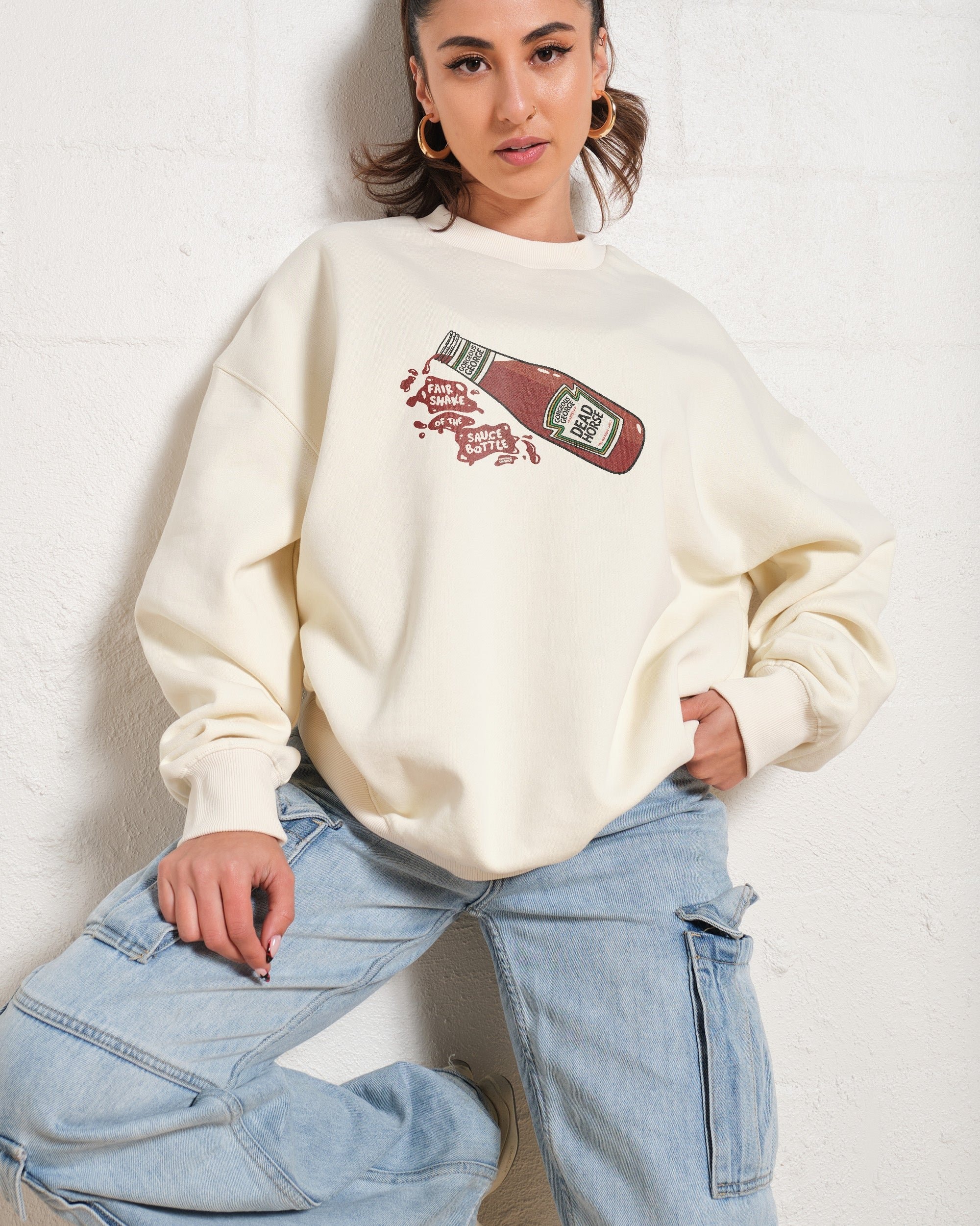 Fair Shake of the Sauce Bottle Unisex Graphic Sweatshirt - Premium Cotton Blend 340gsm