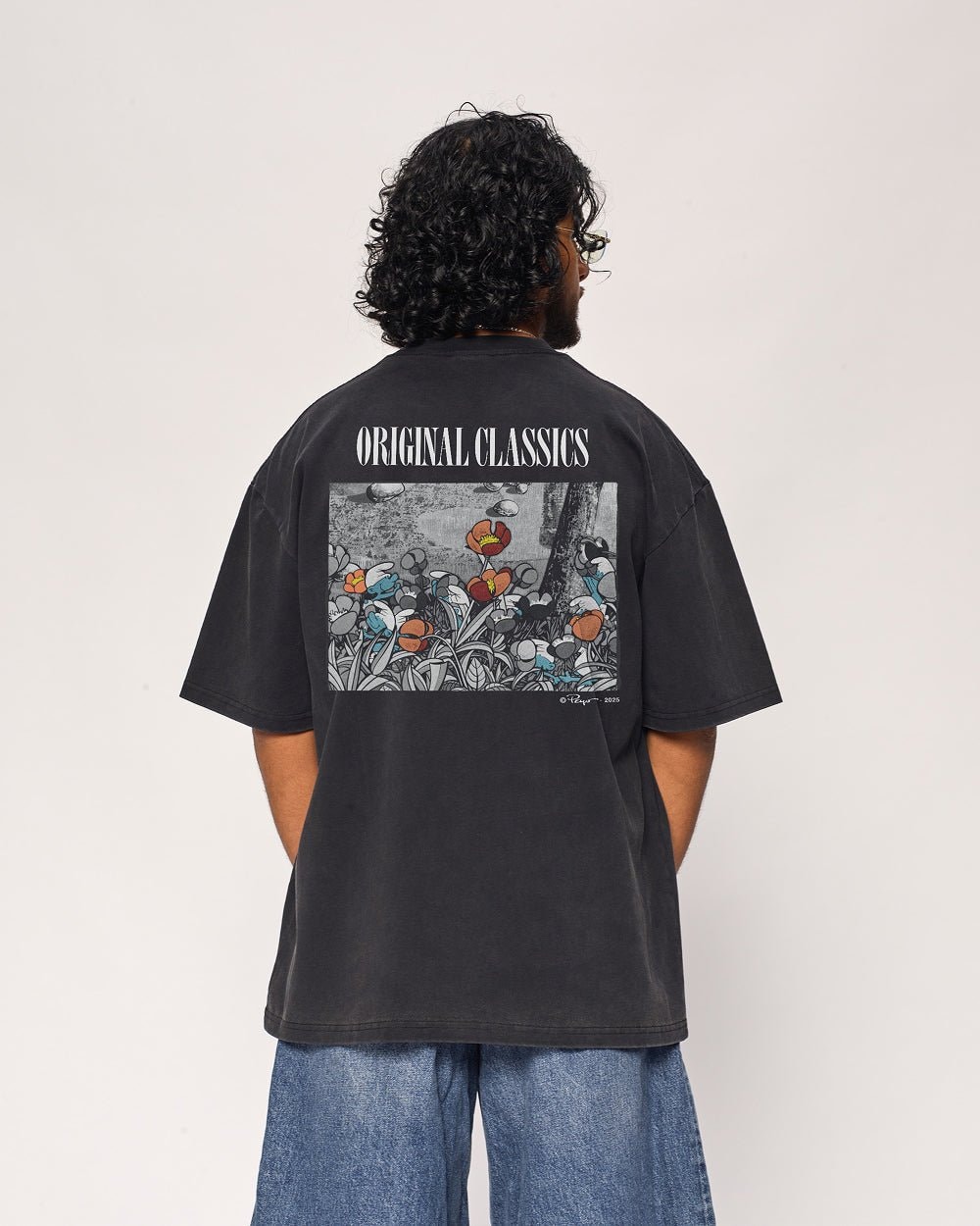 Smurfs Original Classic Oversized Graphic T-Shirt Unisex 100% Combed Cotton