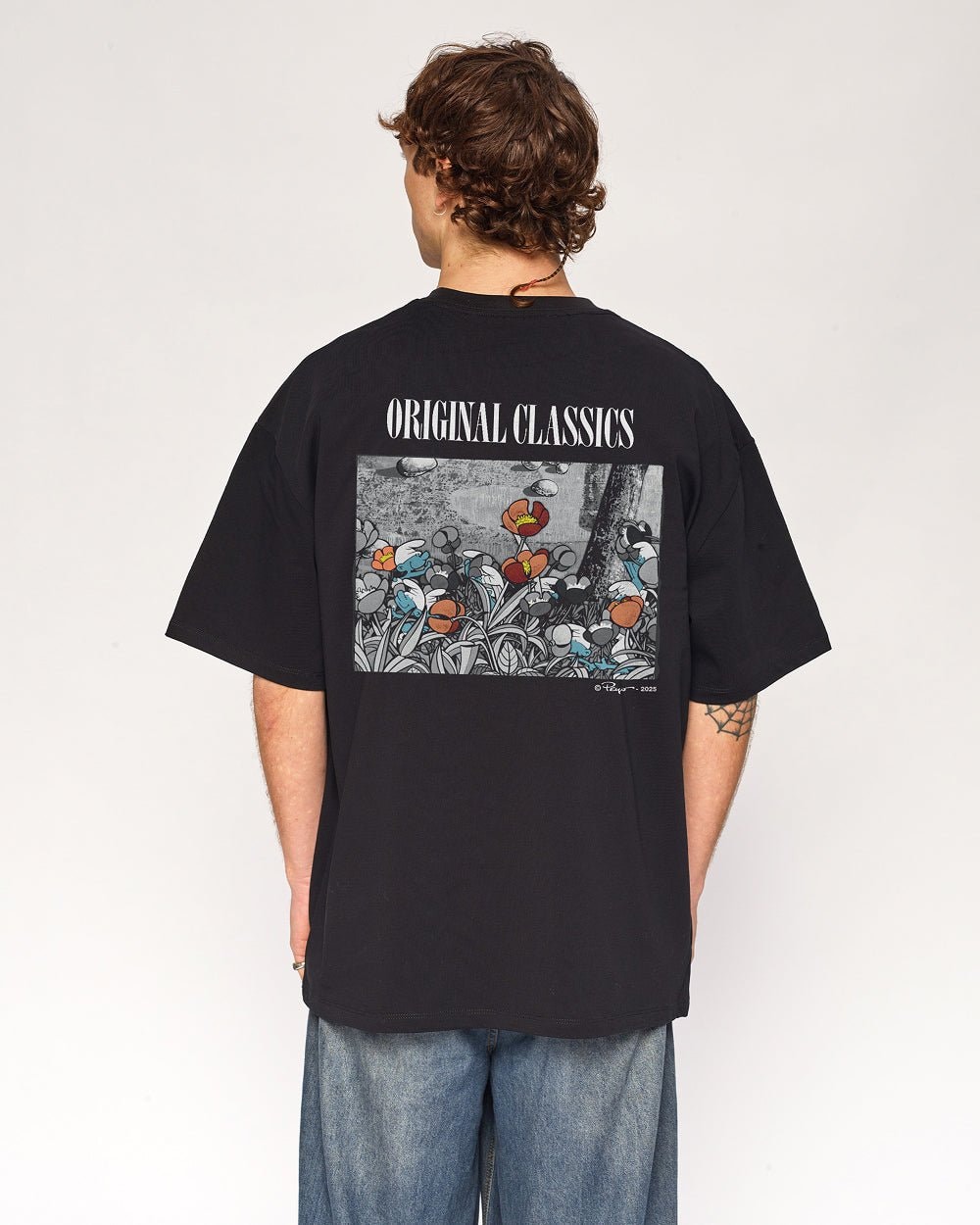 Smurfs Original Classic Oversized Graphic T-Shirt Unisex 100% Combed Cotton