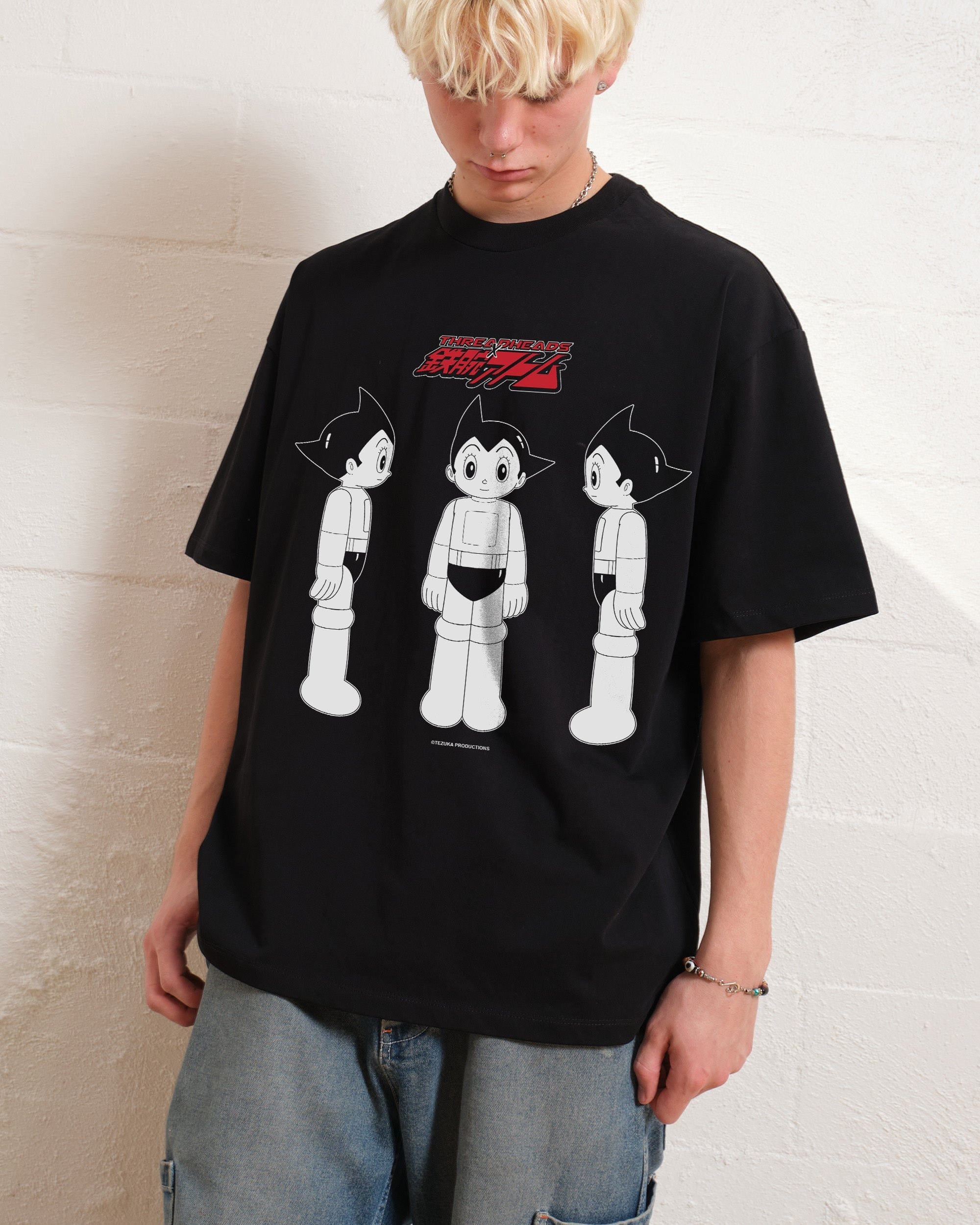Astro Boy Internal Mechanism Oversized Graphic T-Shirt Unisex 100% Combed Cotton