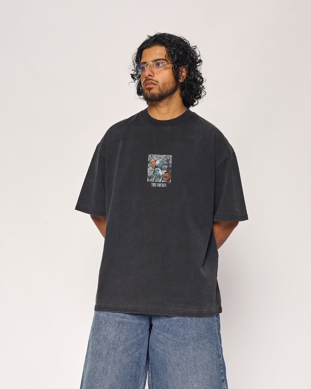 Smurfs Original Classic Oversized Graphic T-Shirt Unisex 100% Combed Cotton