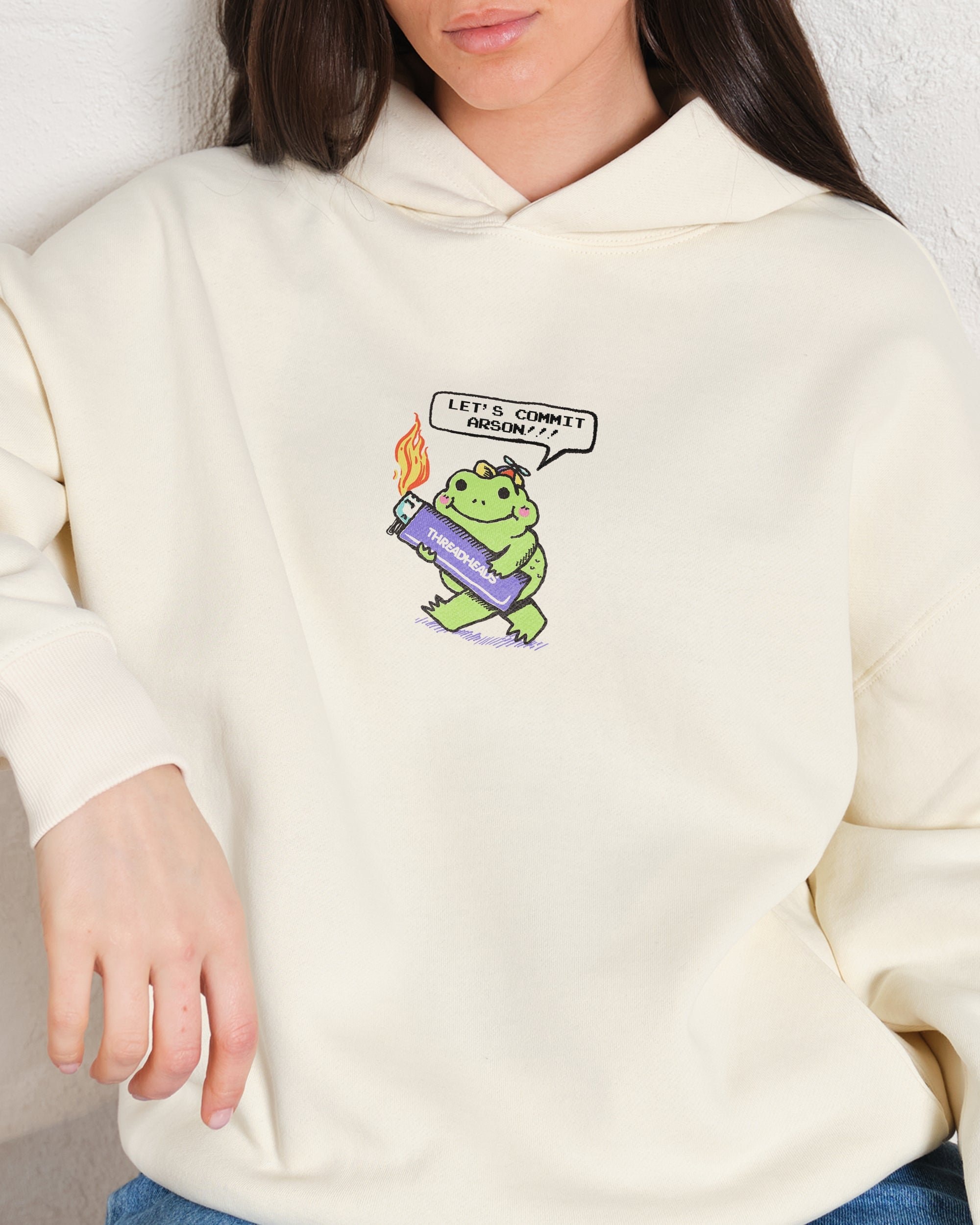 Let's Commit Arson Unisex Graphic Hoodie - 90s Boxy Fit, 340gsm Cotton-Poly Blend