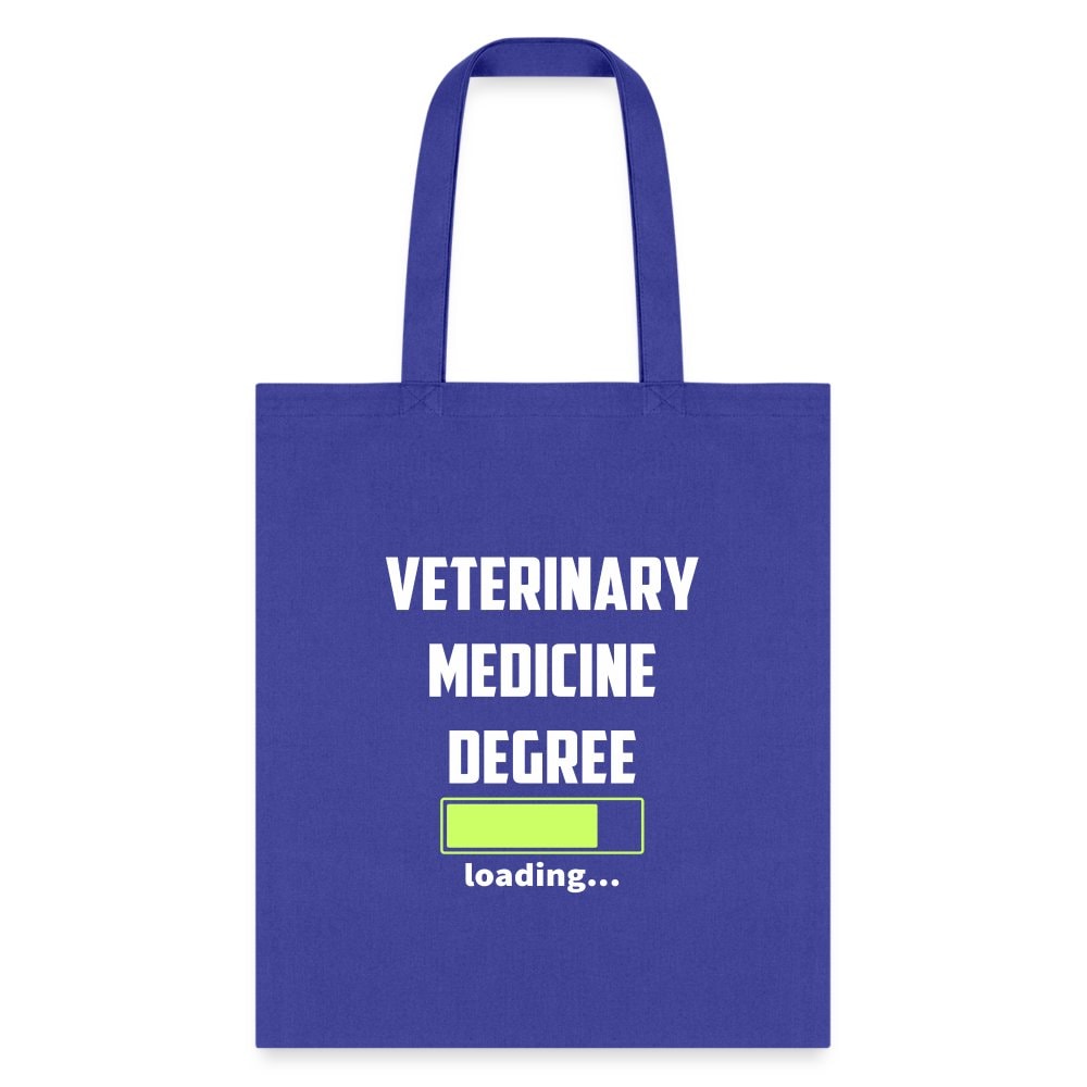 Veterinary Medicine Degree Loading Cotton Tote Bag - Durable Canvas Vet Student Bag