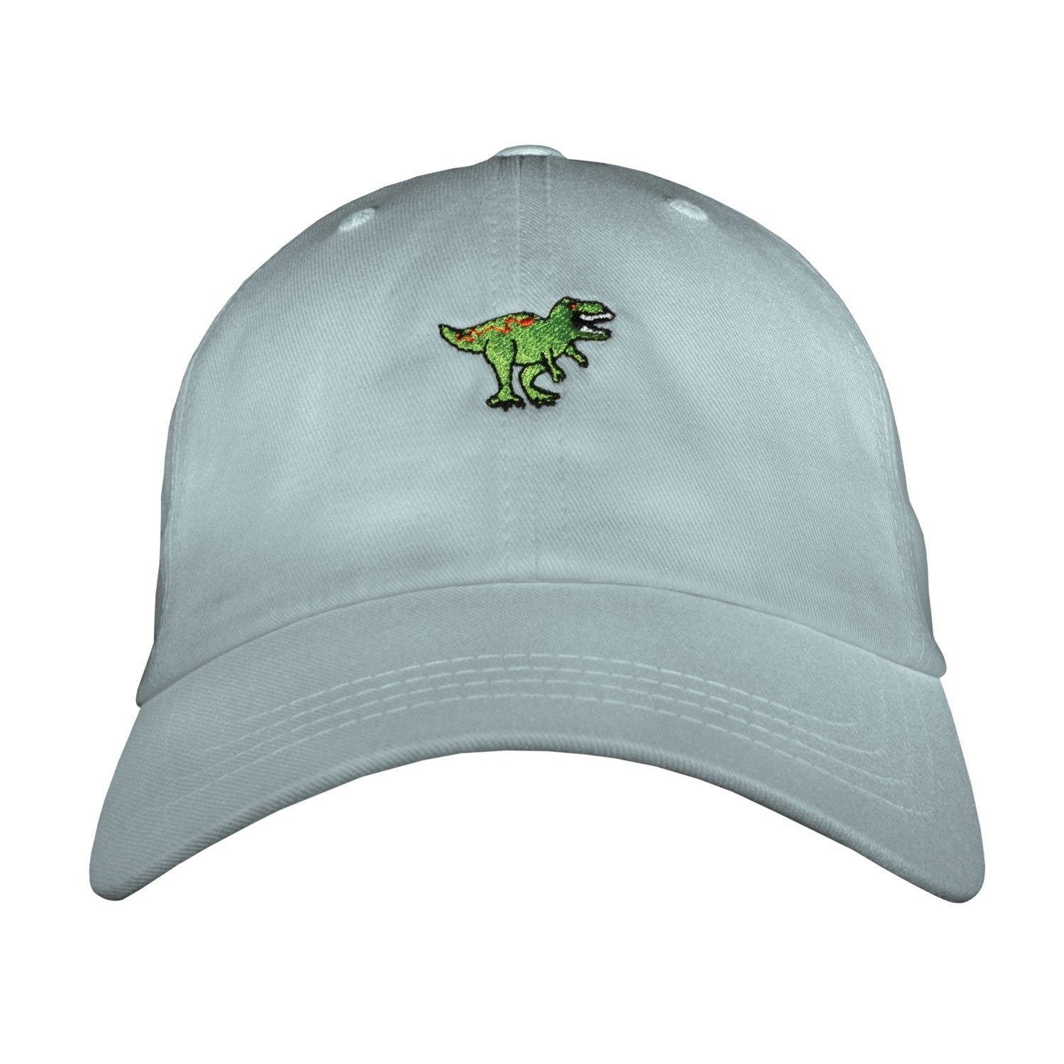 T-Rex Dad Hat - Embroidered Unstructured Cotton Twill Adjustable Cap, USA Made
