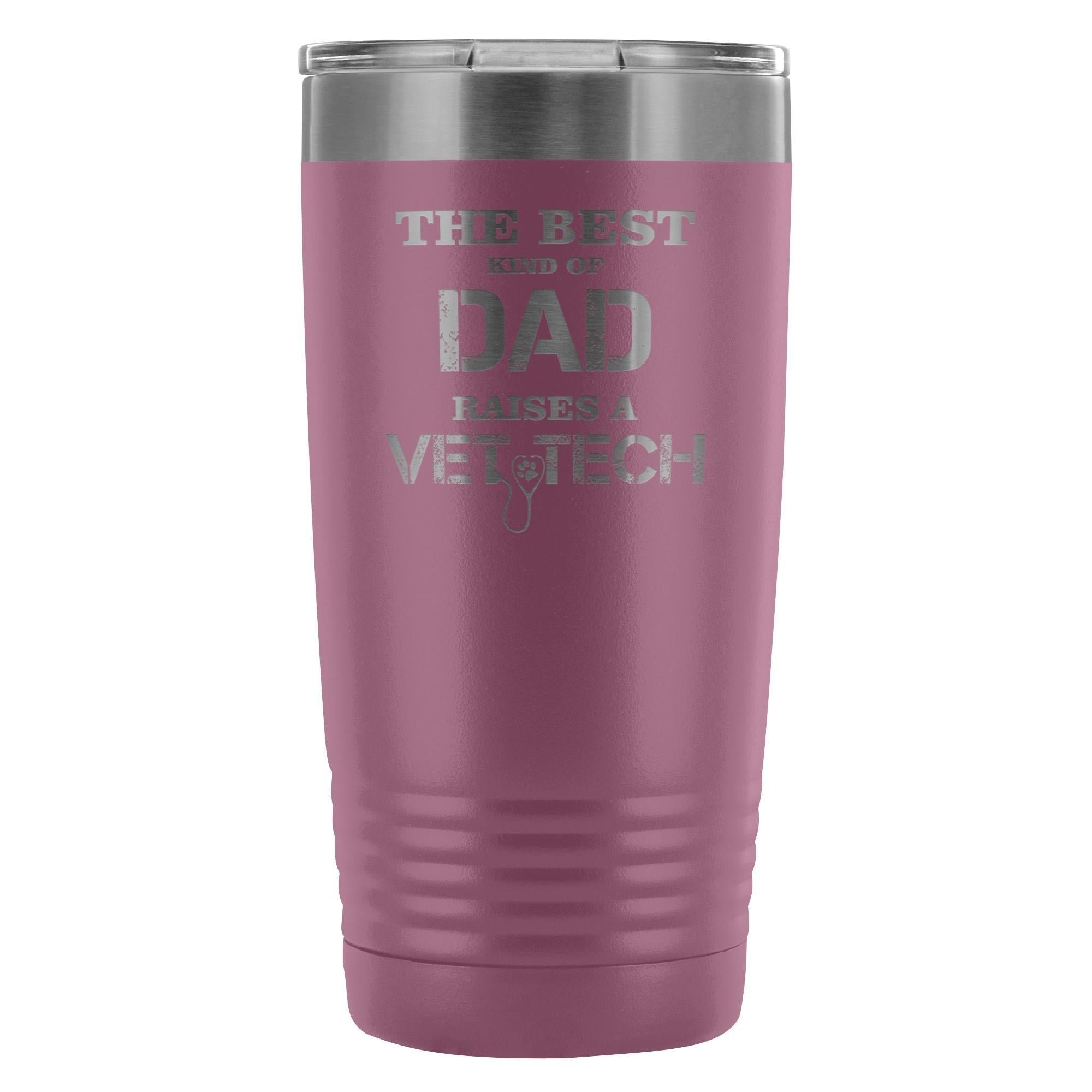 The Best Kind of Dad Raises a Vet Tech 20oz Vacuum Tumbler - Polar Camel