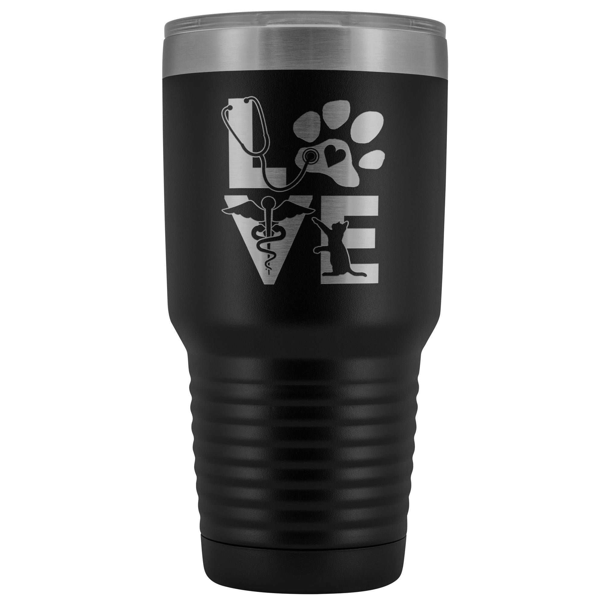 Veterinary Love Cat 30oz Vacuum Tumbler - Polar Camel Insulated Double Wall