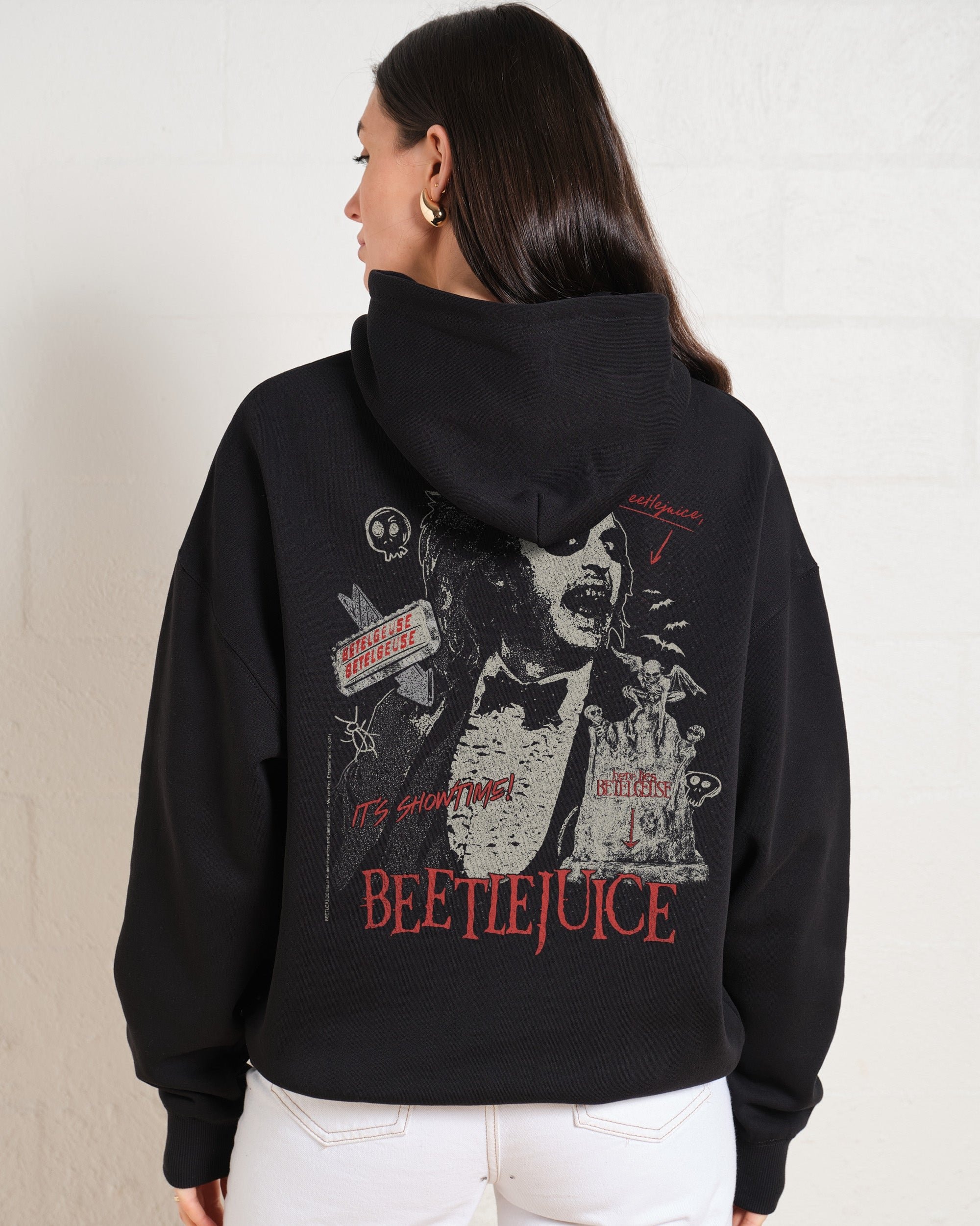 Beetlejuice Grave Unisex Hoodie - Premium 90s Boxy Fit Cotton Blend