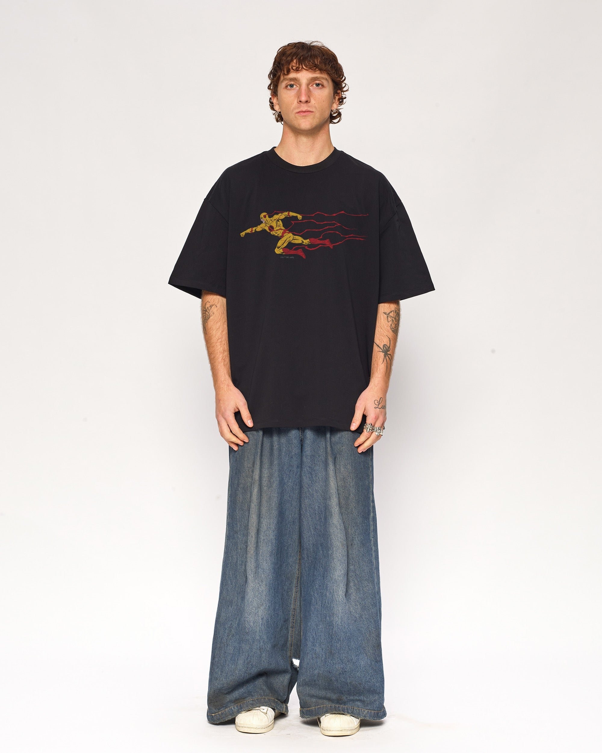 Reverse Flash Oversized Graphic Tee DC Official Unisex 100% Combed Cotton Heavyweight