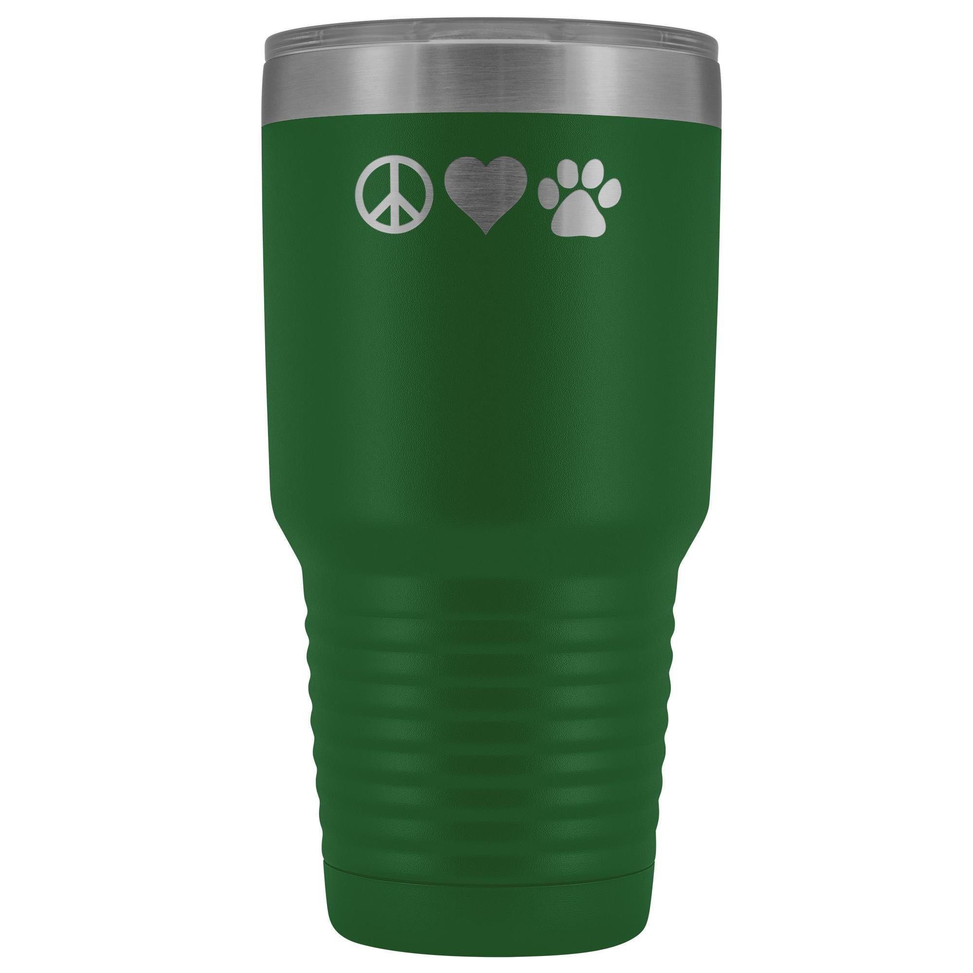 Peace Love Paws 30oz Vacuum Tumbler - Polar Camel Insulated Double Wall