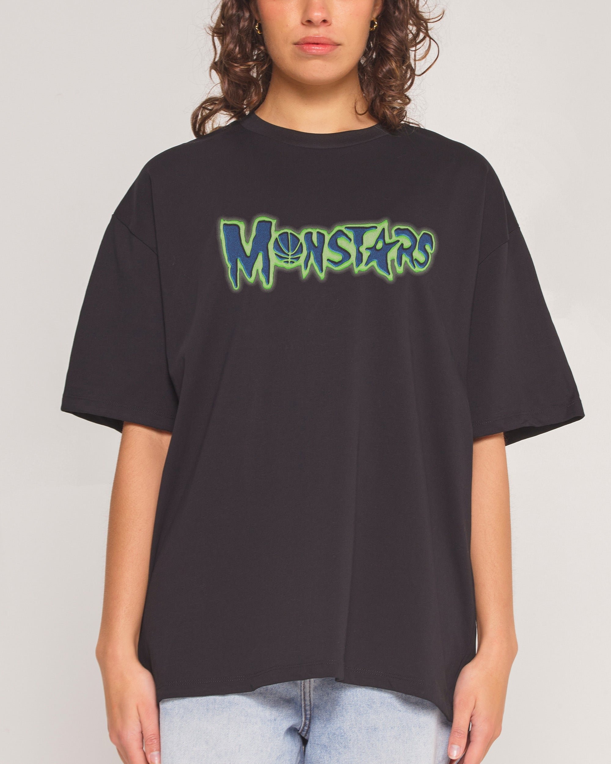 Monstars '96 Oversized Graphic T-Shirt - Looney Tunes Unisex Tee, Space Jam 90s