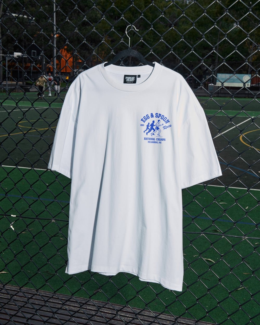 Egg & Spoon Oversized Graphic Tee - Unisex 90s Boxy Fit 100% Combed Cotton