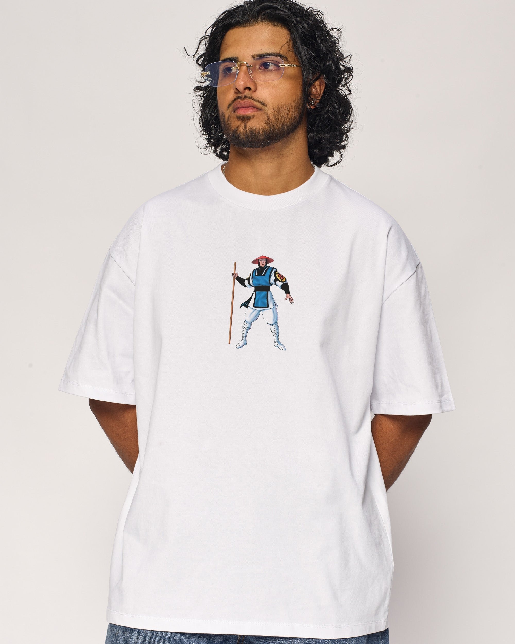 Raiden Mortal Kombat Oversized Graphic Tee - Heavyweight 100% Combed Cotton Unisex T-Shirt