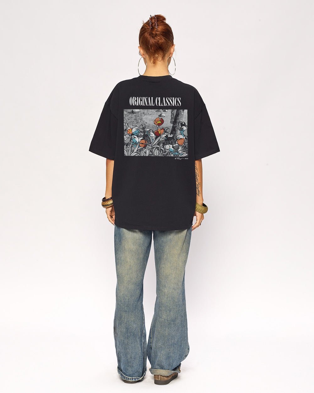 Smurfs Original Classic Oversized Graphic T-Shirt Unisex 100% Combed Cotton