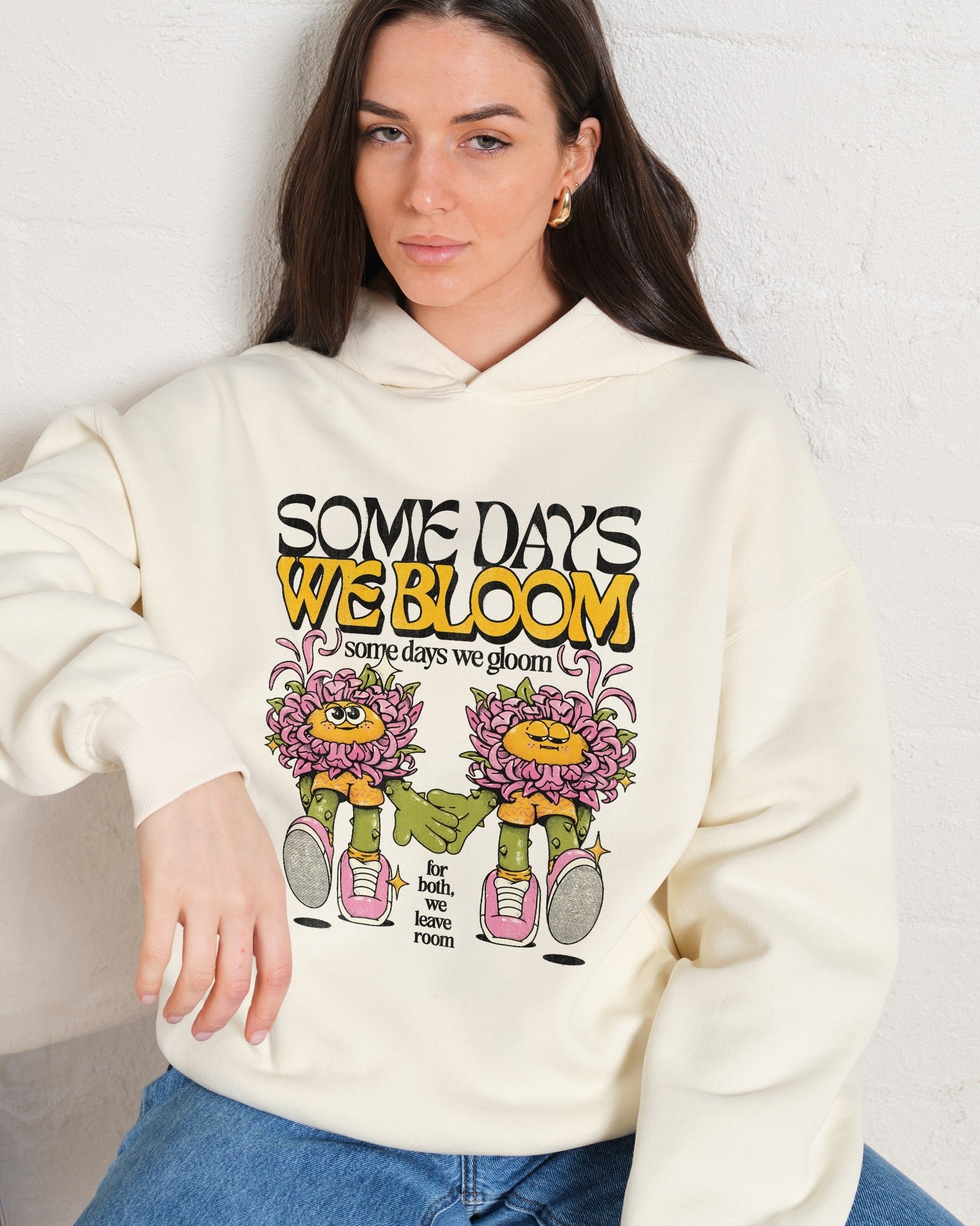 We Bloom Unisex Graphic Hoodie - 90s Boxy Fit, 340gsm Cotton-Poly Blend
