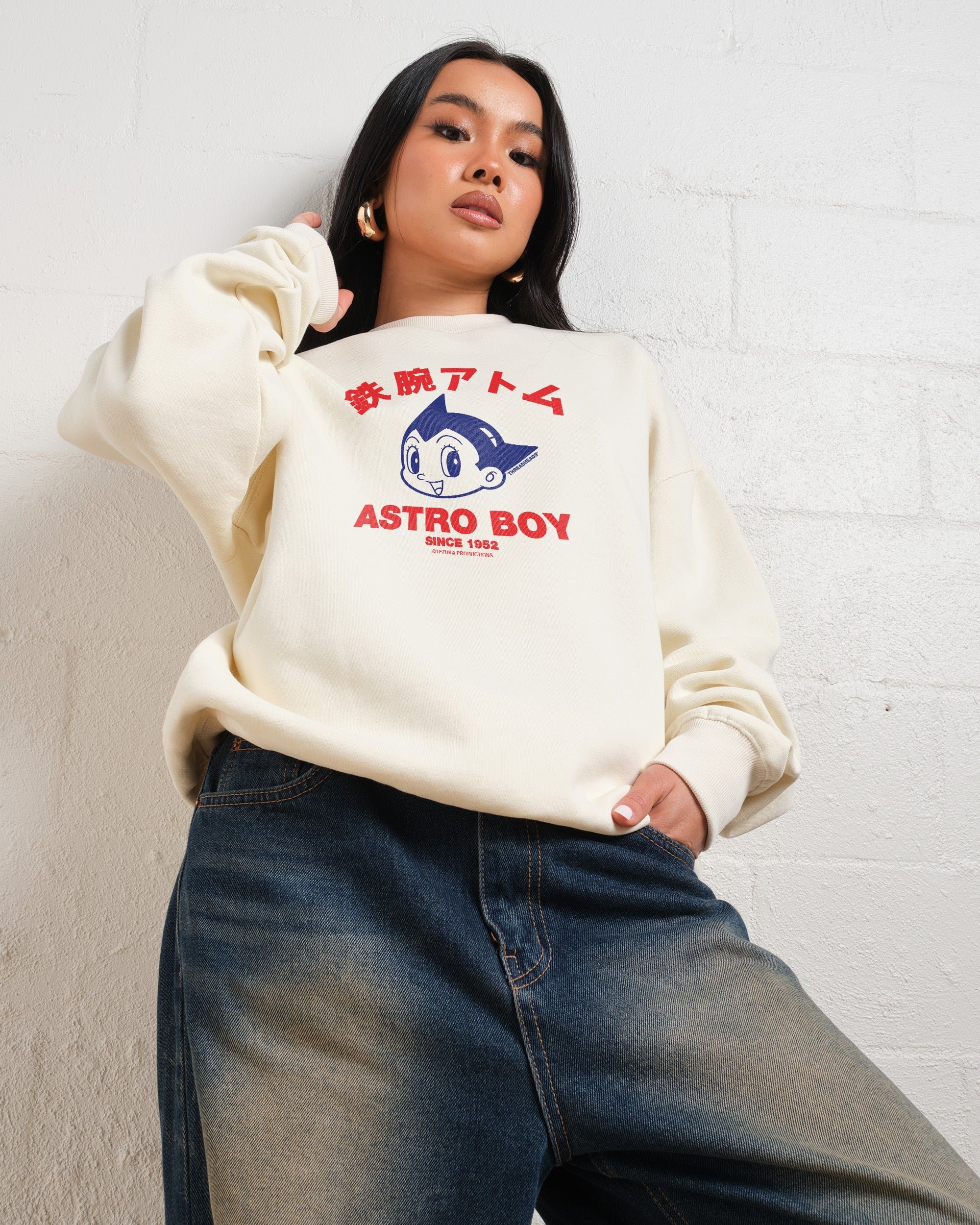 Astro Boy Face Unisex Sweatshirt - Premium 340gsm Cotton Poly Blend