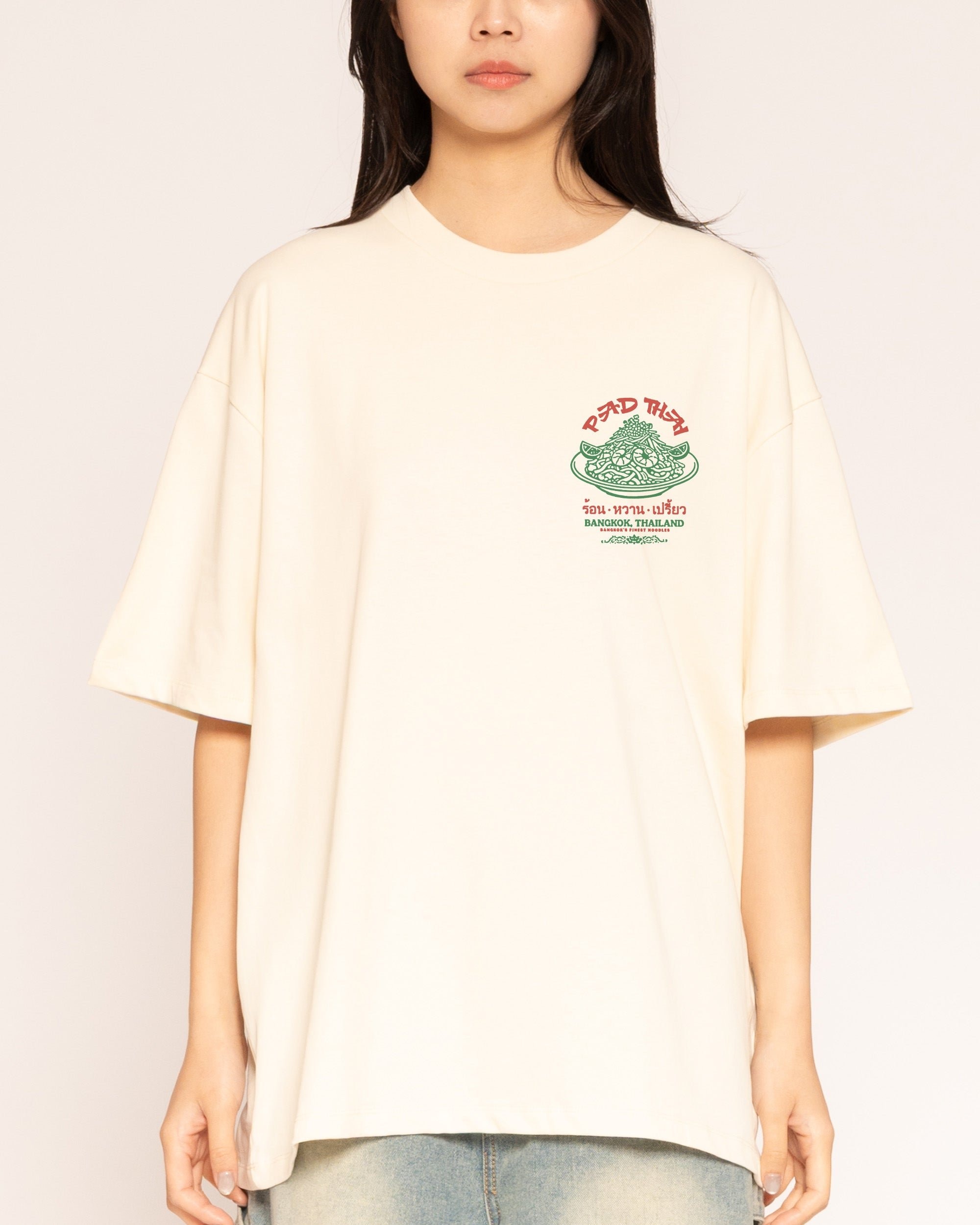 Pad Thai Dynasty Oversized Tee - Threadheads 90s Boxy Fit Heavyweight Cotton Unisex T-Shirt