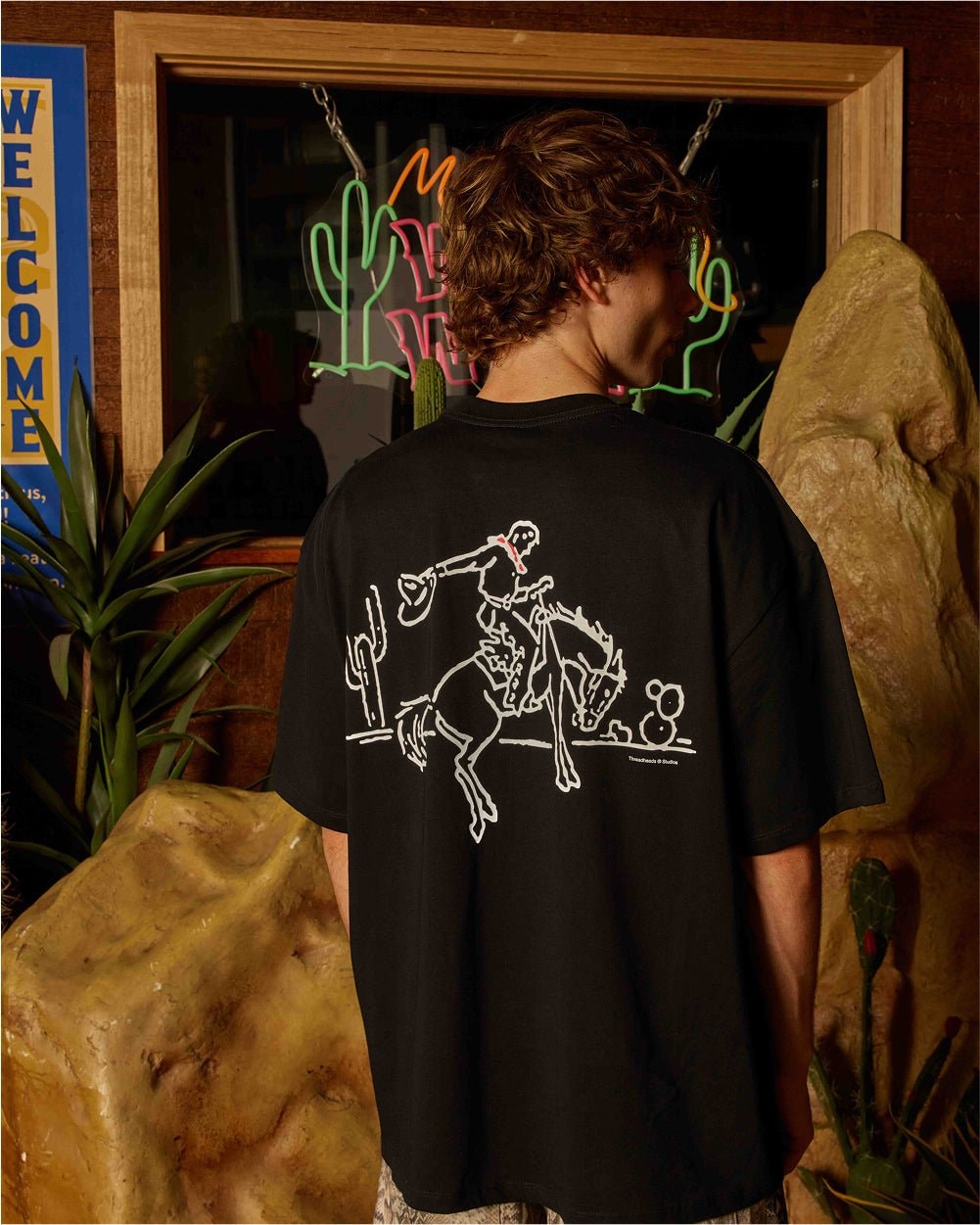 Highs & Lows Oversized Graphic Tee - Threadheads Unisex 90s Boxy Fit 275gsm Cotton