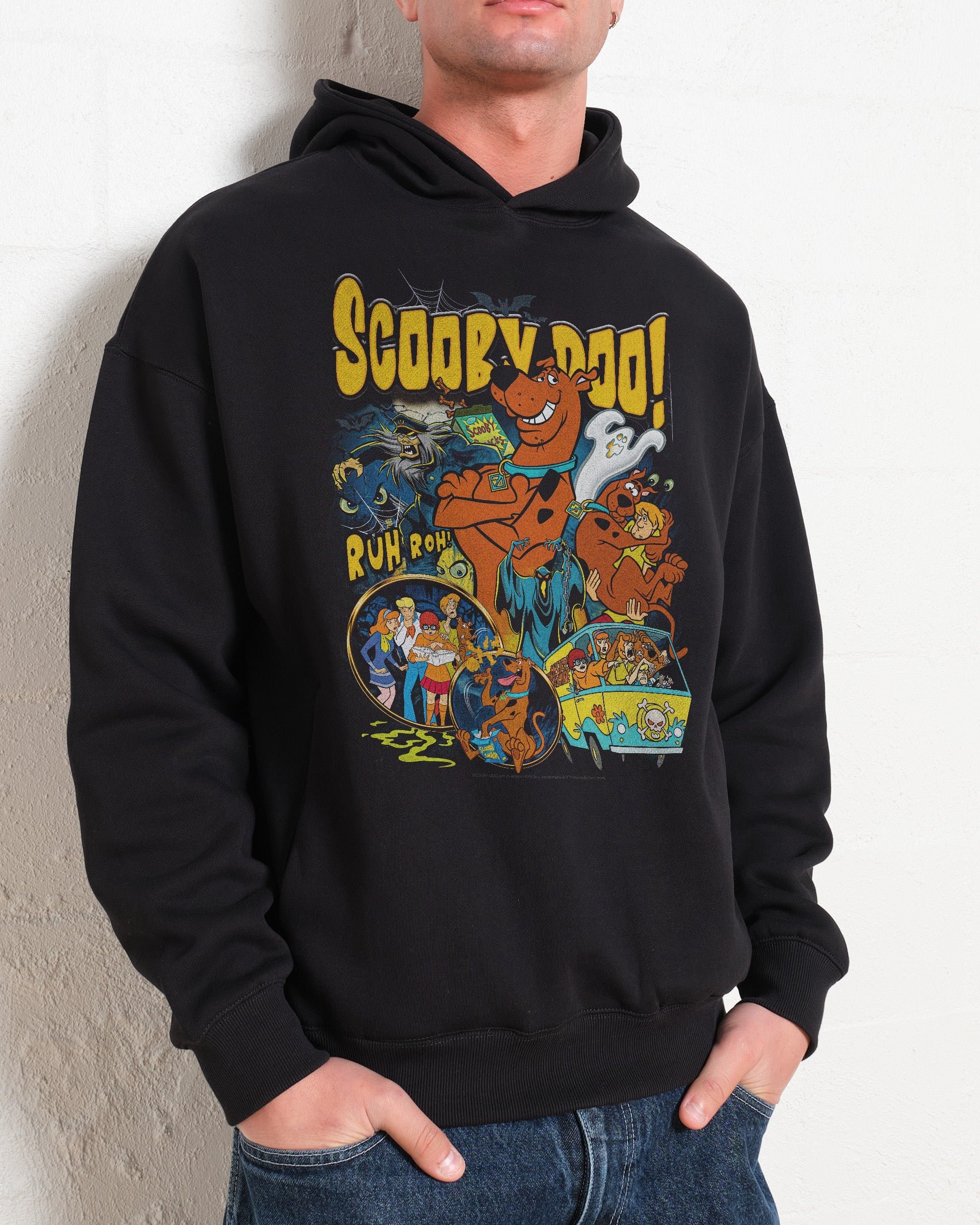 Scooby Doo Vintage Unisex Hoodie - 90s Boxy Fit, 340gsm Cotton-Poly Blend
