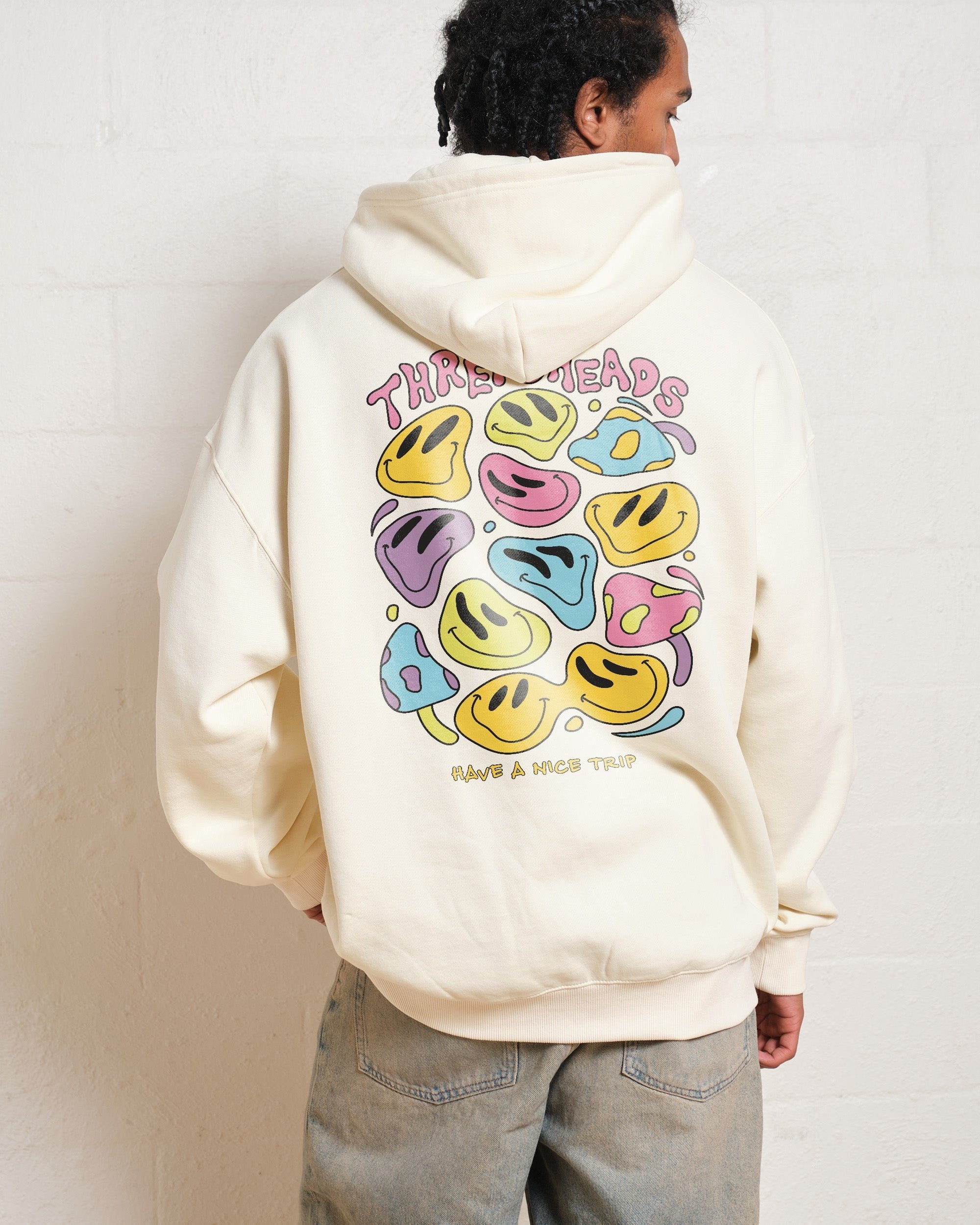 Have a Nice Trip Unisex Graphic Hoodie - 90s Boxy Fit, 340gsm Cotton-Poly Blend