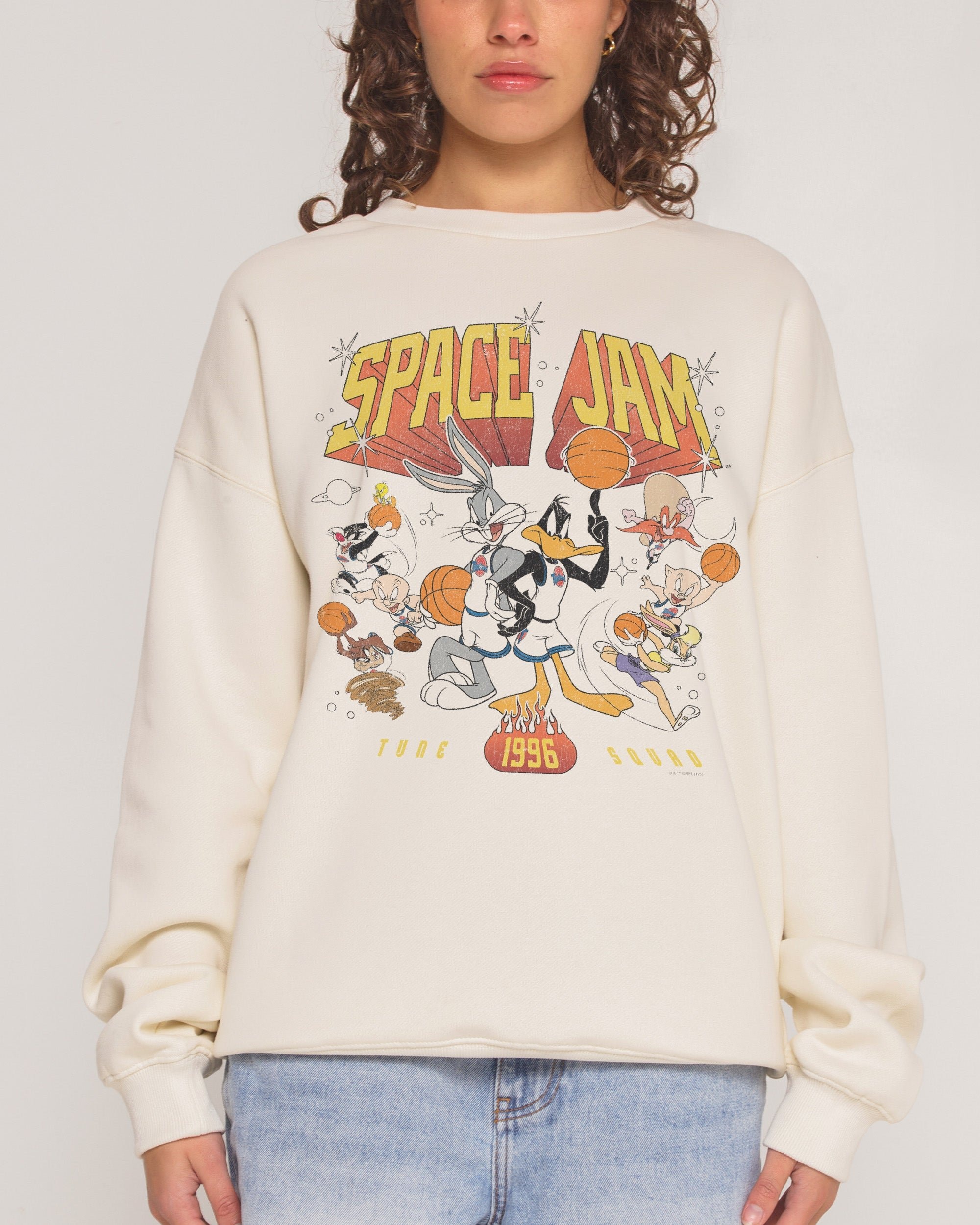 Tune Squad 1996 Unisex Sweatshirt - Looney Tunes Official Graphic Print