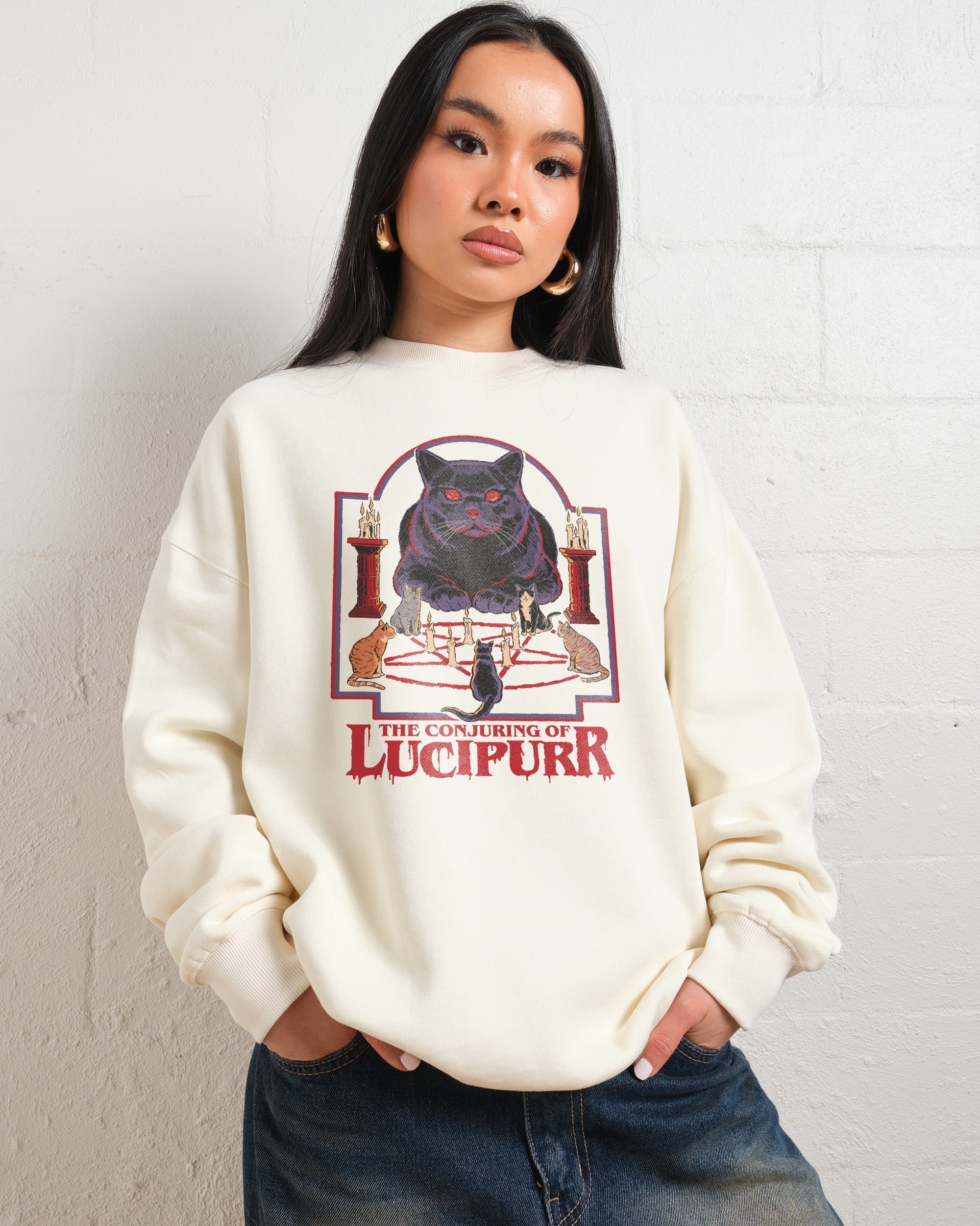 The Conjuring of Lucipurr Graphic Sweatshirt - Unisex Cotton Poly Blend