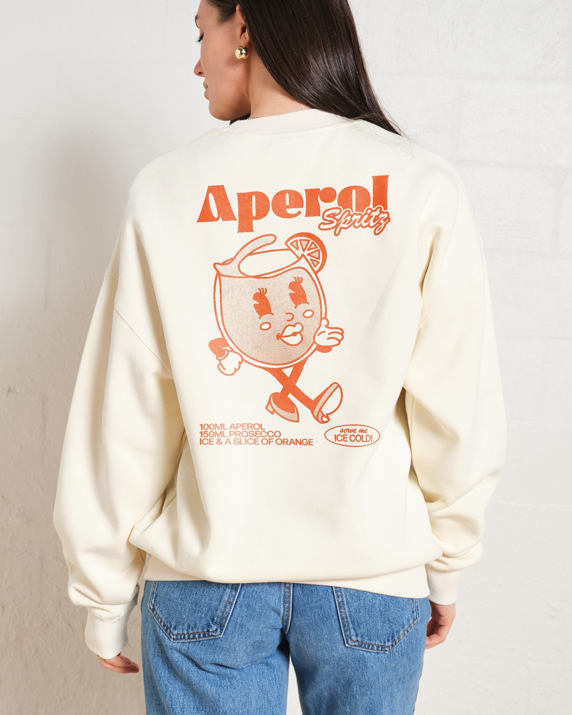 Aperol Spritz Unisex Sweatshirt - Premium 340gsm Cotton Poly Blend Graphic Print