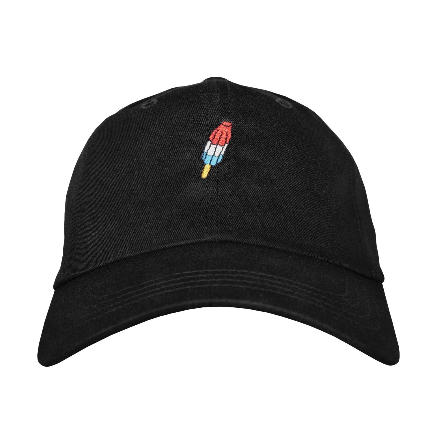 Rocket Pop Popsicle Dad Hat - Embroidered USA Made Unstructured Cotton Twill