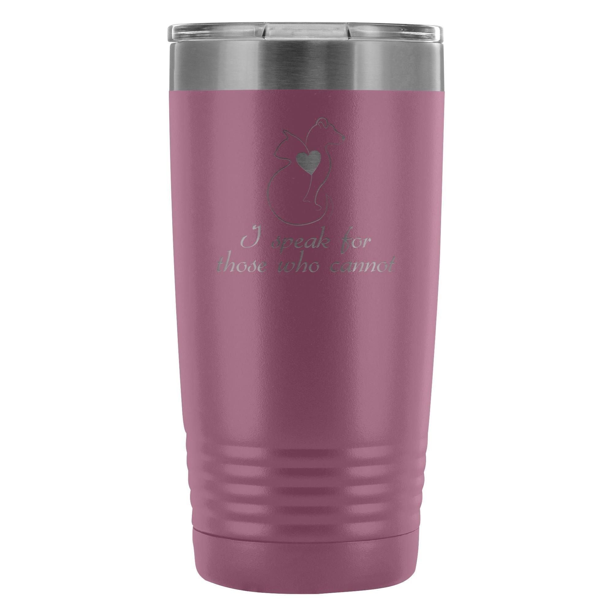 I Speak for Those Who Cannot 20oz Vacuum Tumbler - Animal Rescue Polar Camel