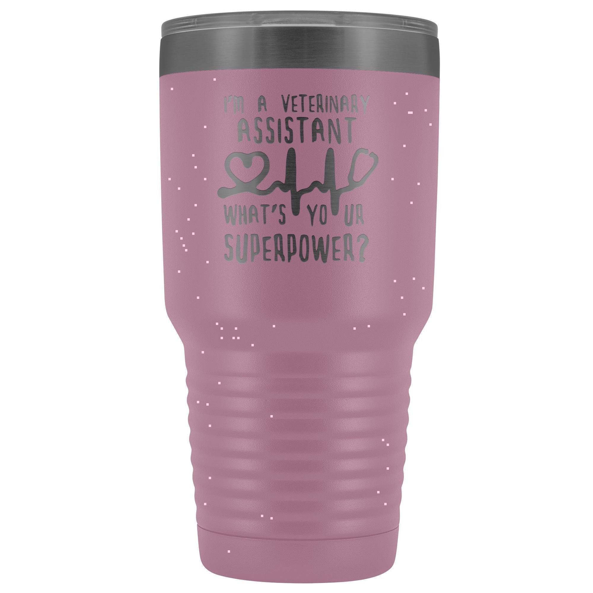 30oz Vacuum Tumbler - I'm a Veterinary Assistant, What's Your Superpower? Polar Camel Insulated