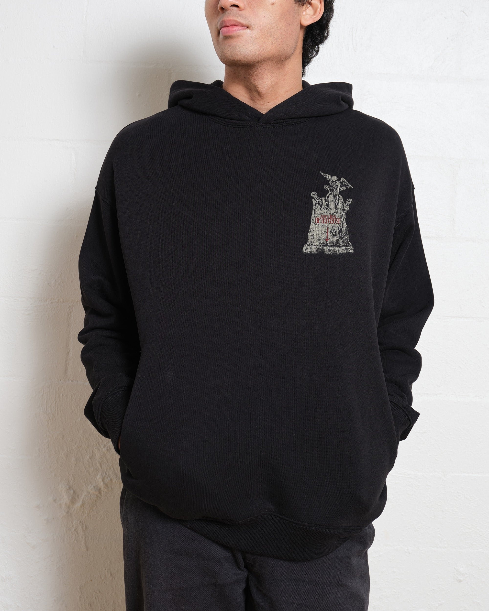 Beetlejuice Grave Unisex Hoodie - Premium 90s Boxy Fit Cotton Blend