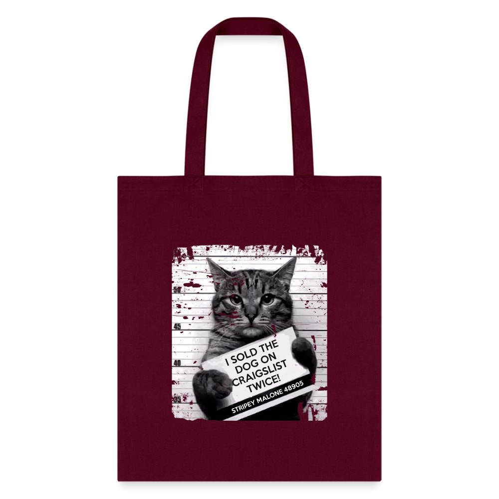 I Sold The Dog On Craigslist Twice! Cotton Canvas Tote Bag - 15.5x14.5 Vet Gift