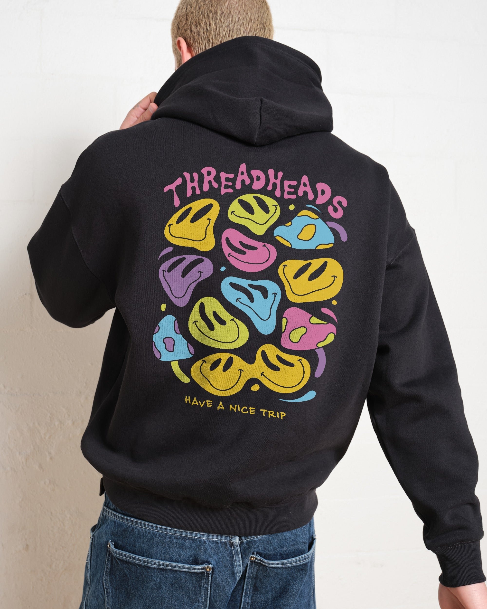 Have a Nice Trip Unisex Graphic Hoodie - 90s Boxy Fit, 340gsm Cotton-Poly Blend