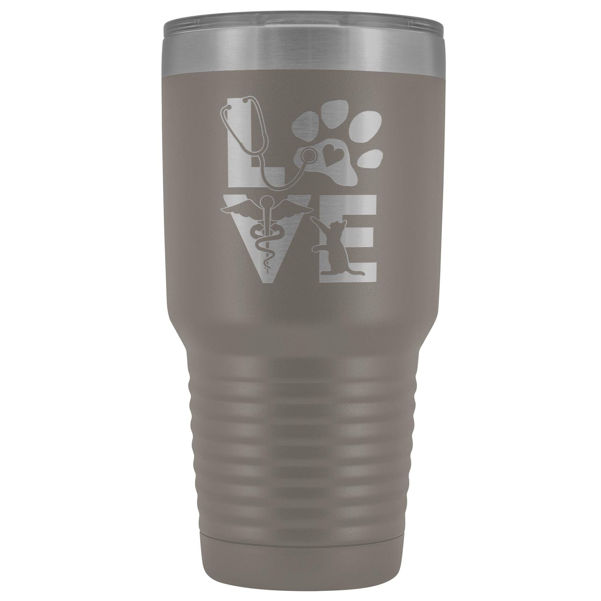 Veterinary Love Cat 30oz Vacuum Tumbler - Polar Camel Insulated Double Wall