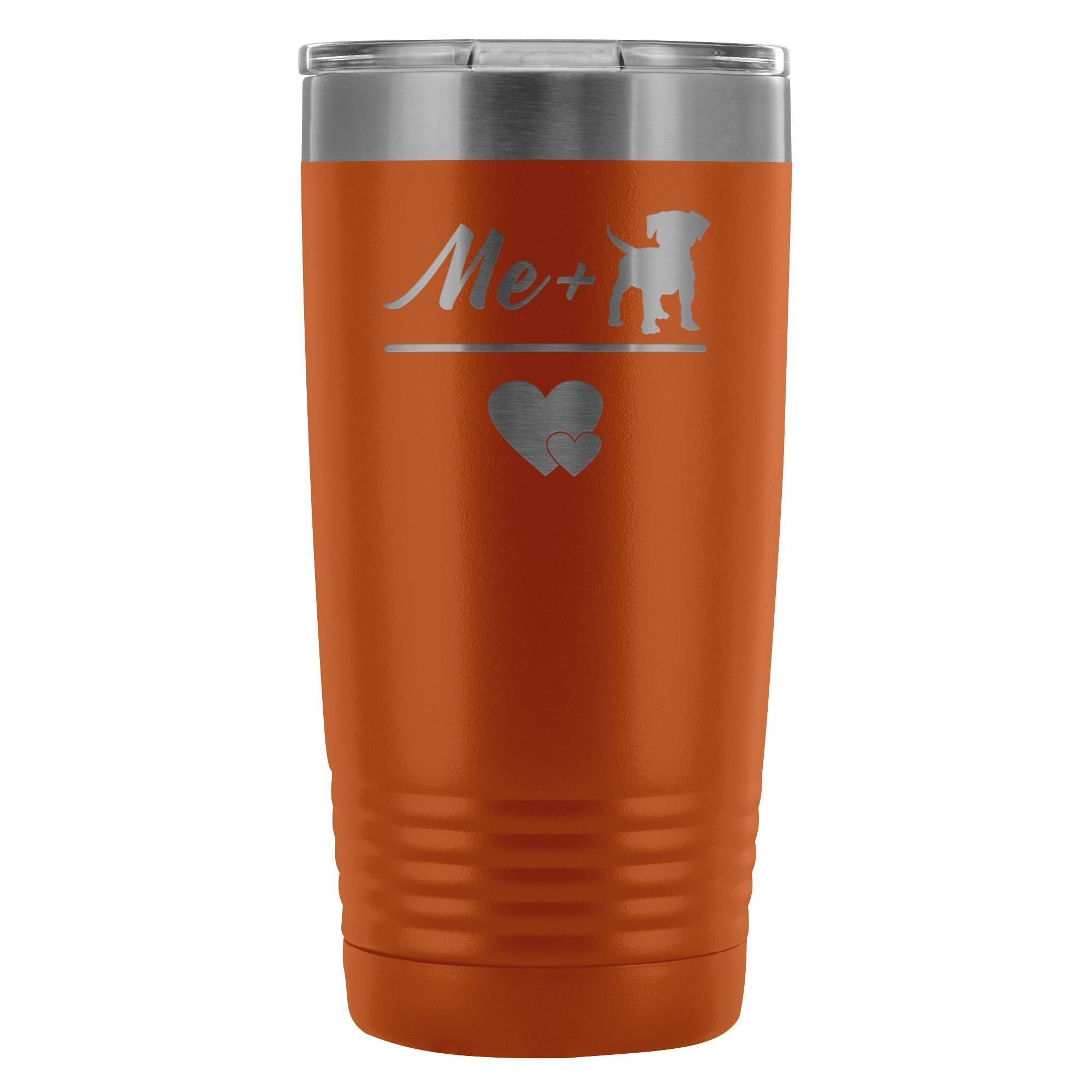 Me + Dogs = Love 20oz Vacuum Tumbler - Polar Camel Insulated Dog Lover Gift